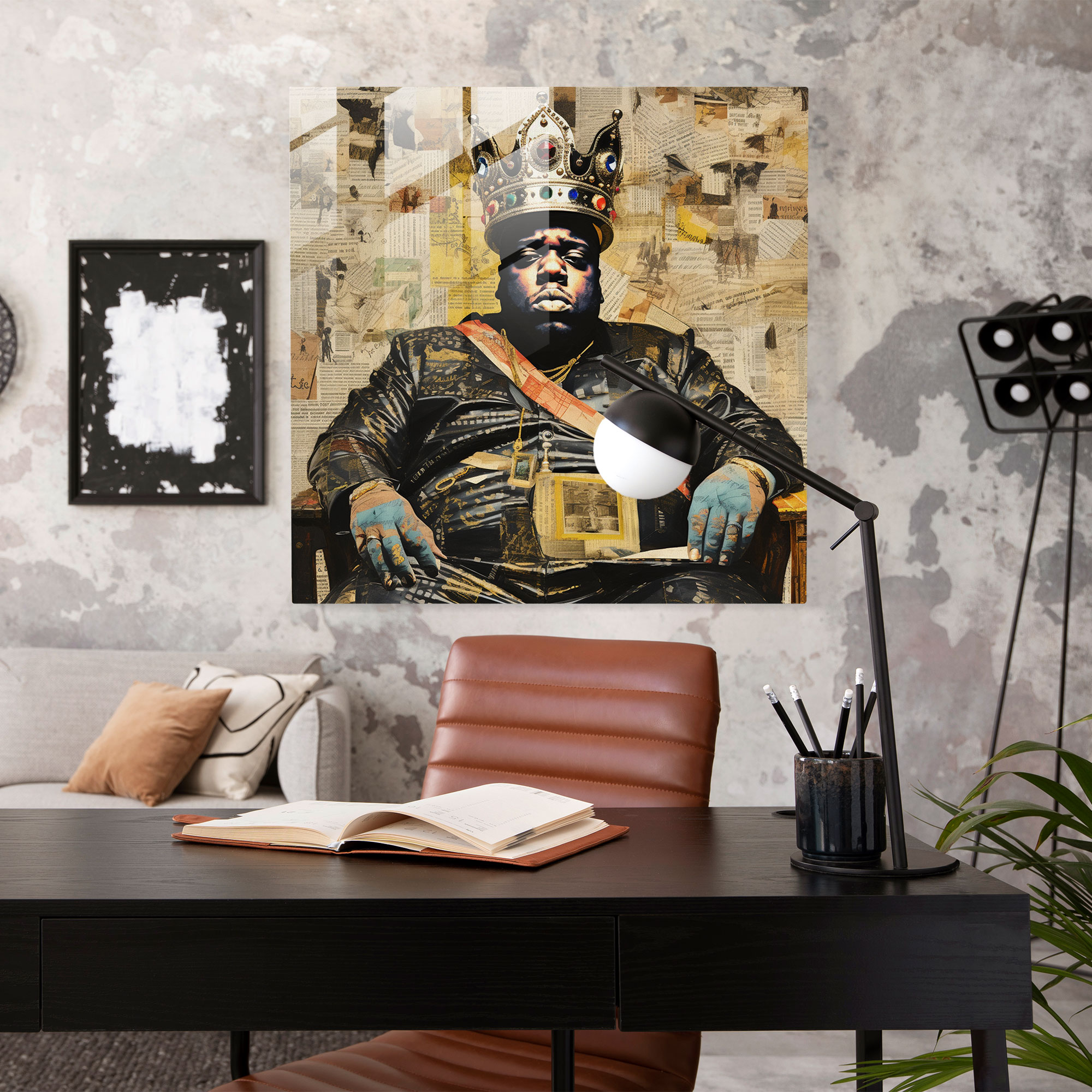 Notorious Big Glass Print - Notorious Big, Glass Print, Home Decoration, Album Covers