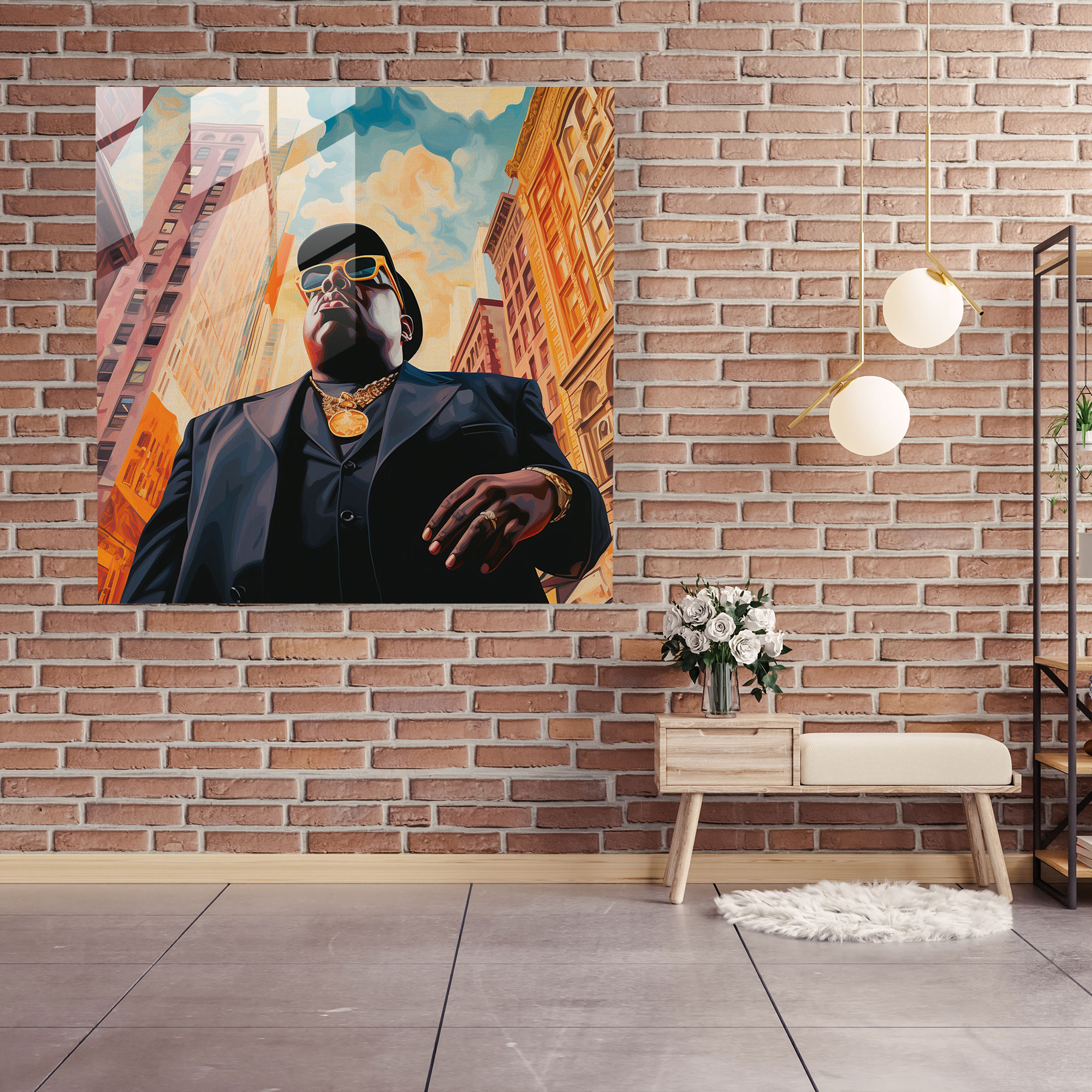 Notorious Big Home Decoration - Notorious Big, Mural-Inspired Artwork, Notorious Big, Home Decoration