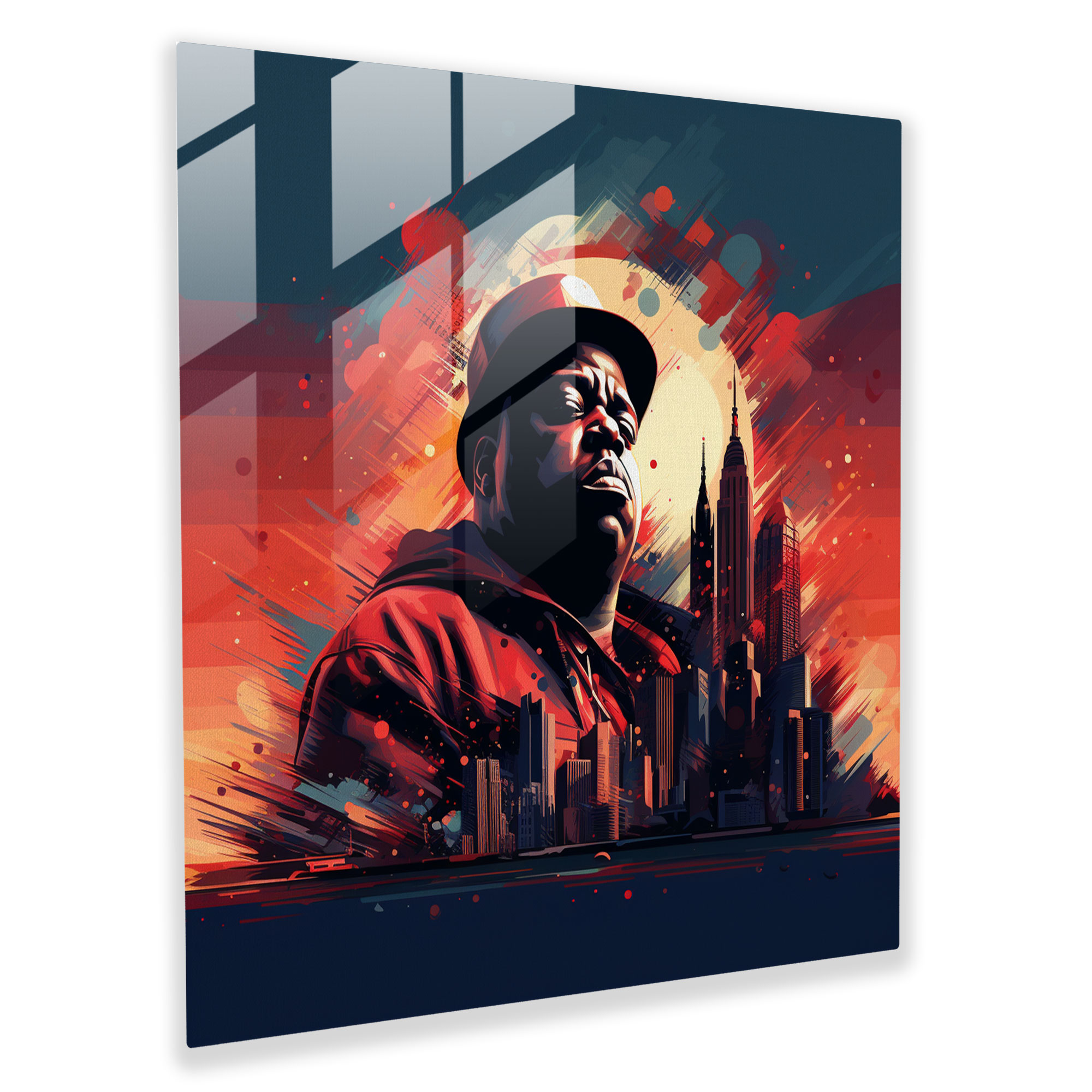 Notorious Big Wall Decoration - Notorious Big, Notorious Big, Glass Print, Glass Art