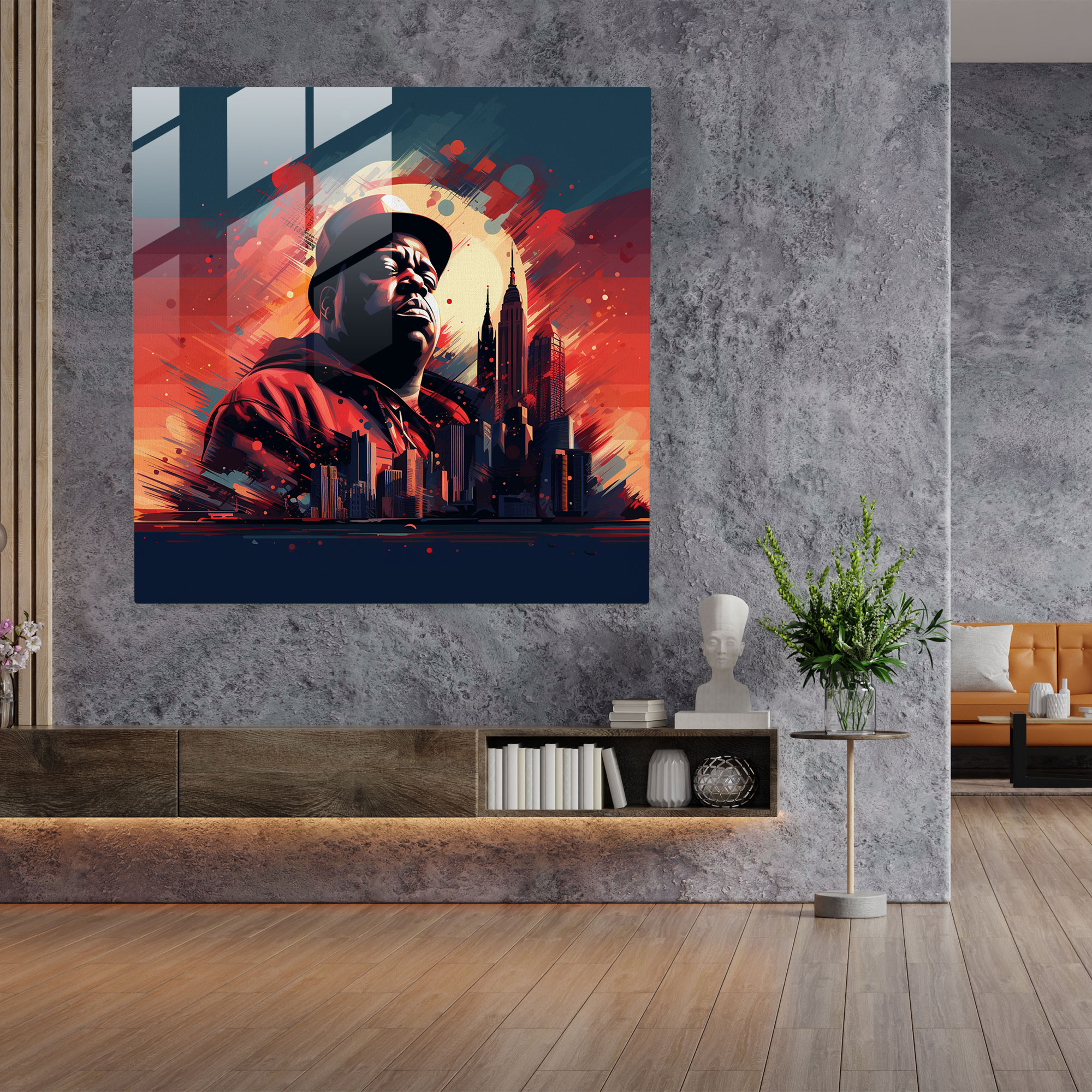 Notorious Big Wall Decoration - Notorious Big, Notorious Big, Glass Print, Glass Art