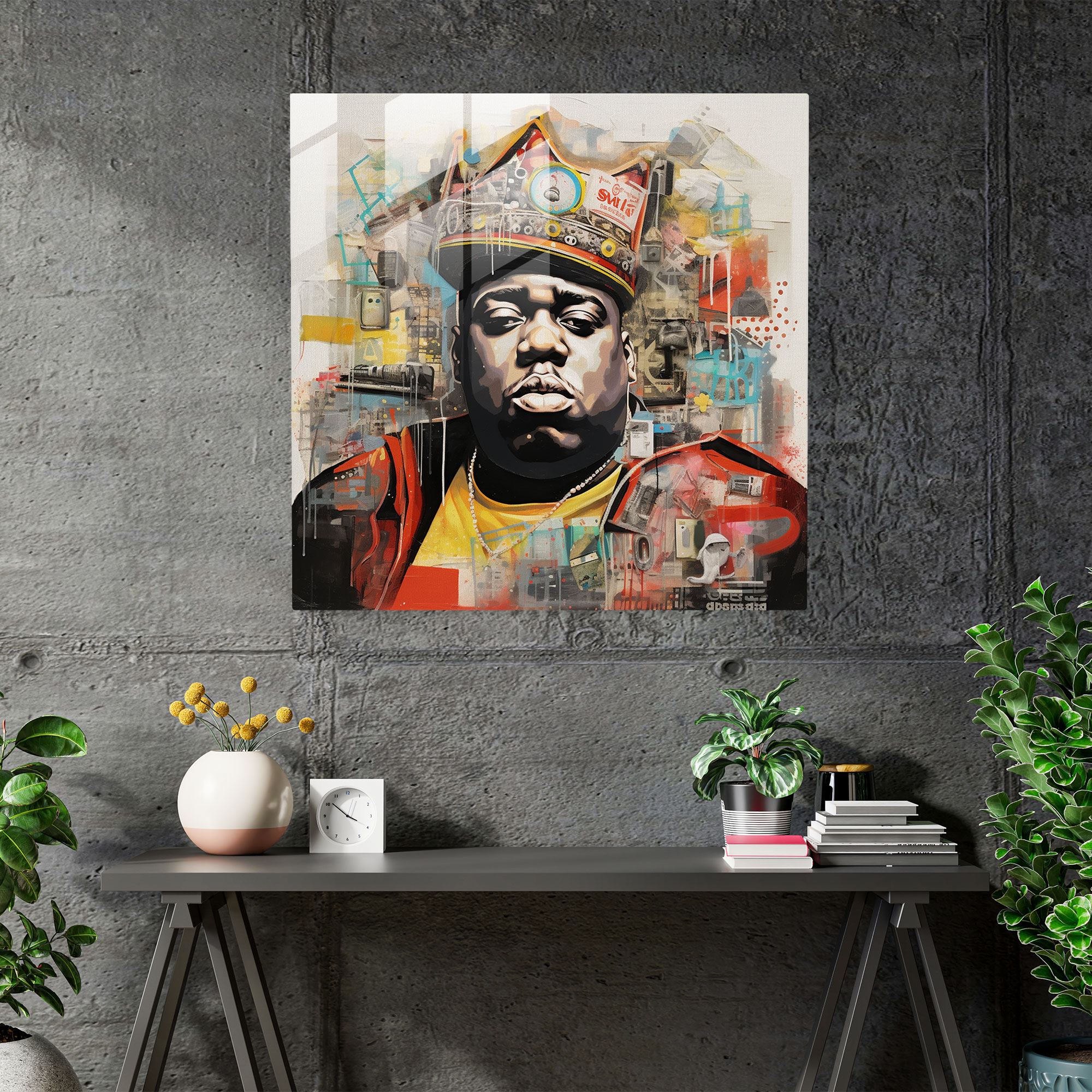 Notorious Big Ev Dekorasyonu - Müzik Karma Medya Kolaj Modern Sanat