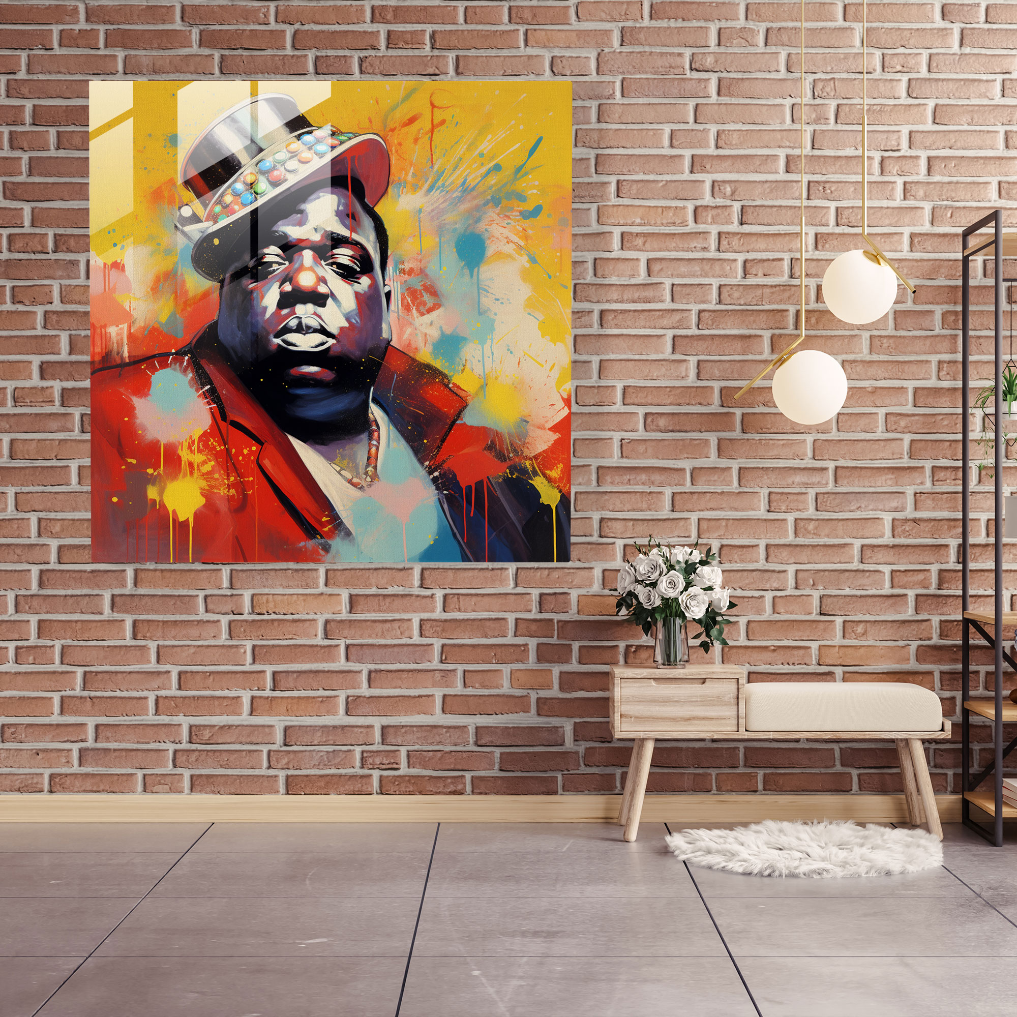 Notorious Big Wall Decoration Art - Notorious Big, Home Decoration, Street Art Icon, Modern Art