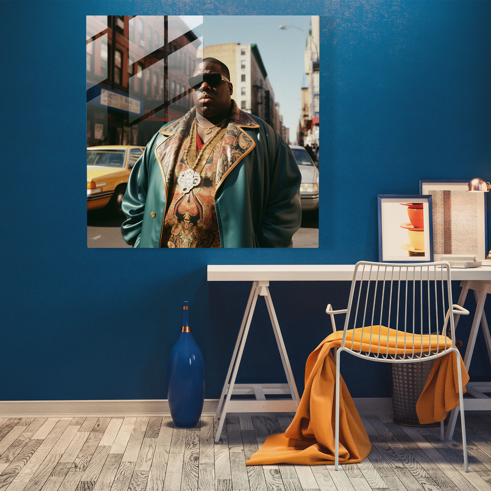 Notorious Big Glass Print Photography - Notorious Big, Notorious Big, Hip-Hop, Home Decoration