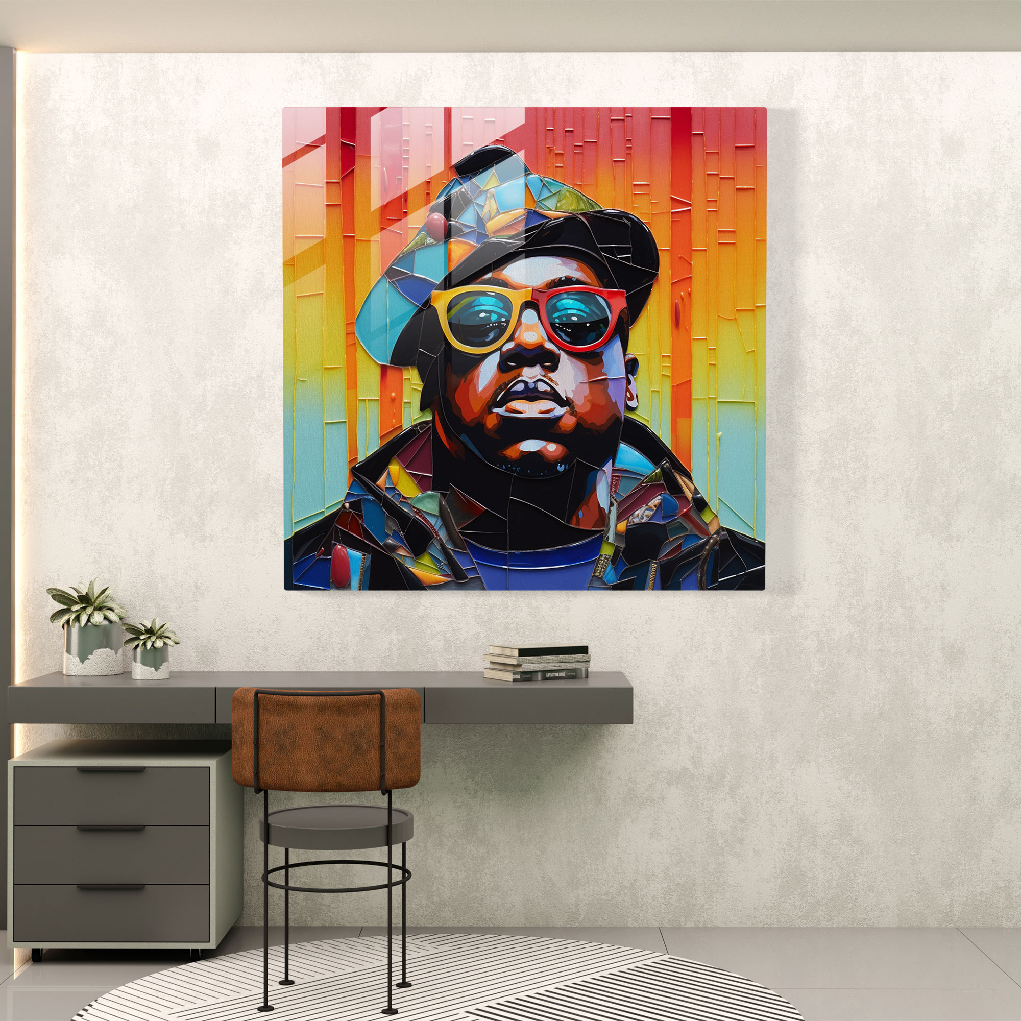 Notorious B.i.g. Glass Wall Art - Notorious Big, Glass Wall Art, Home Decoration, Glass Print