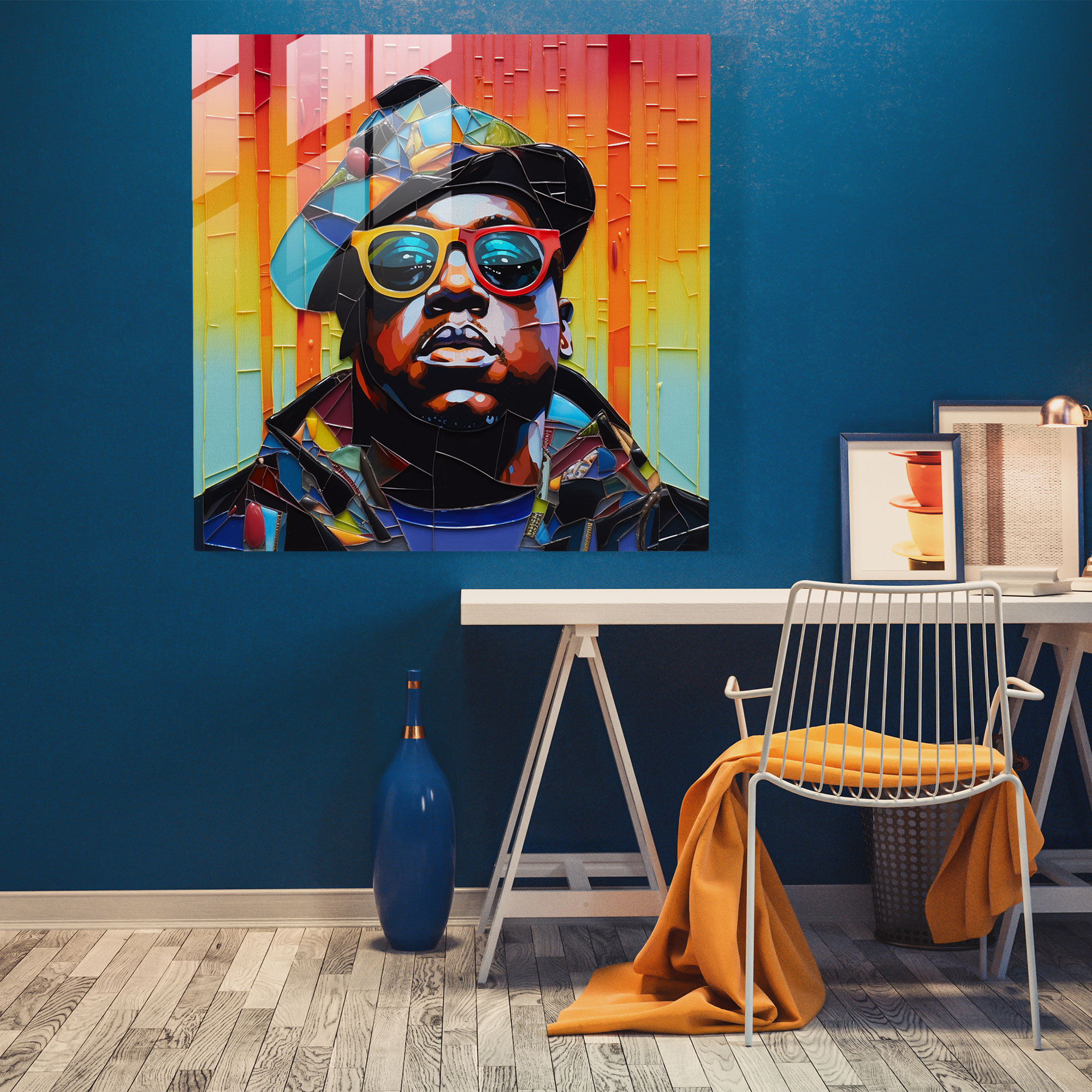 Notorious B.i.g. Glass Wall Art - Notorious Big, Glass Wall Art, Home Decoration, Glass Print