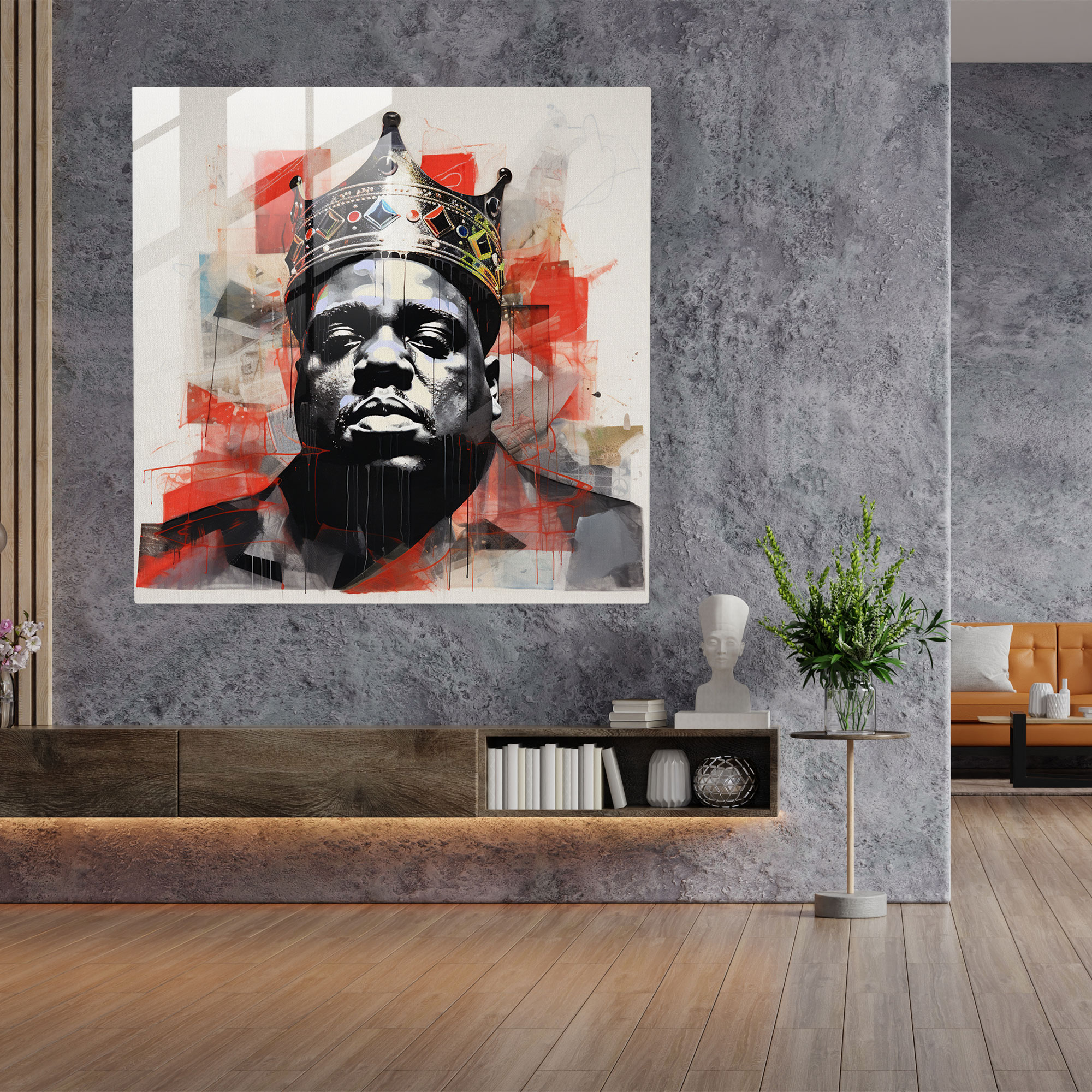 Notorious B.i.g. Ev Dekorasyonu - Cam Tablo Albüm Kapakları Notorious B.i.g.