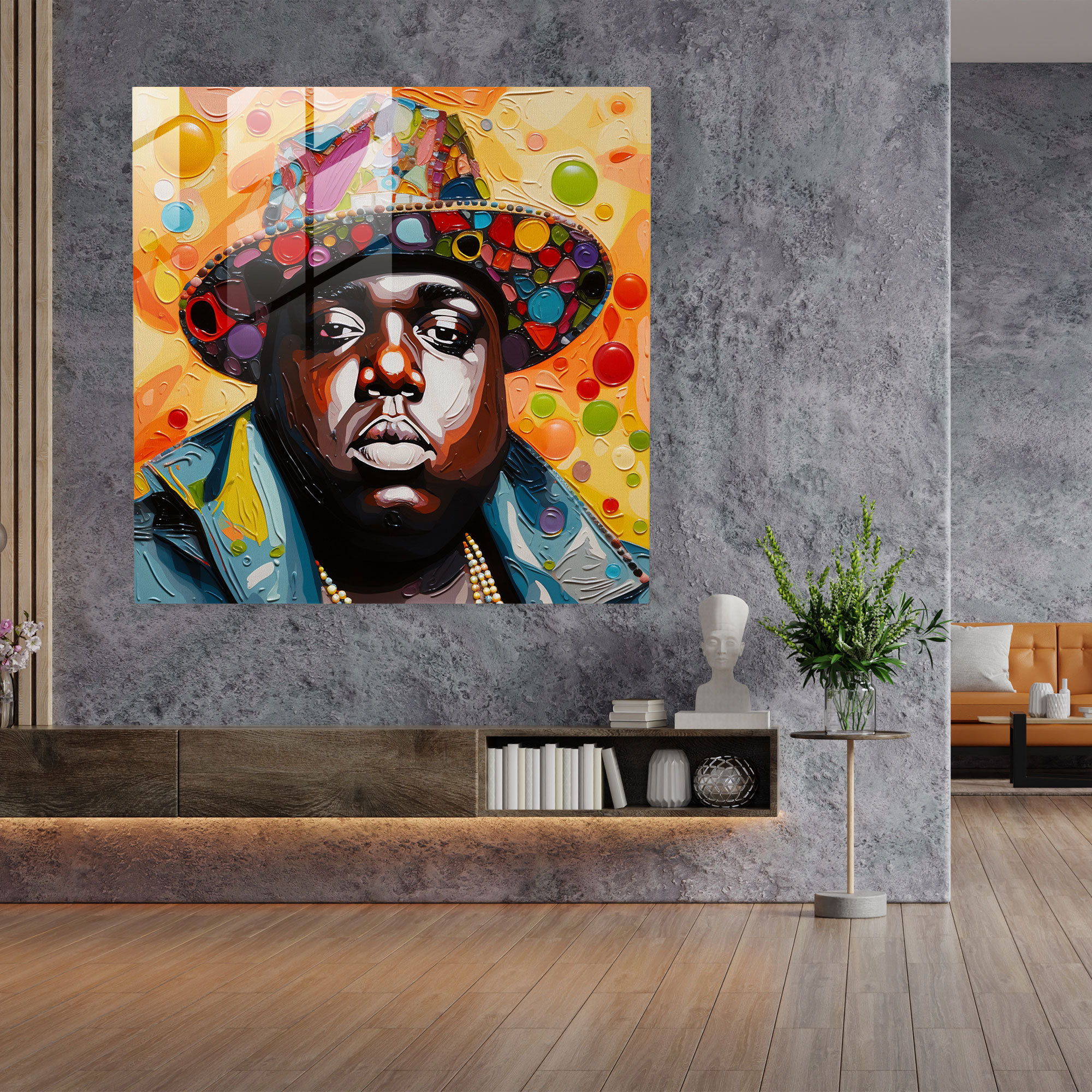 Notorious B.i.g. Wall Decoration - Notorious Big, Modern Art, Glass Art, Pop Art