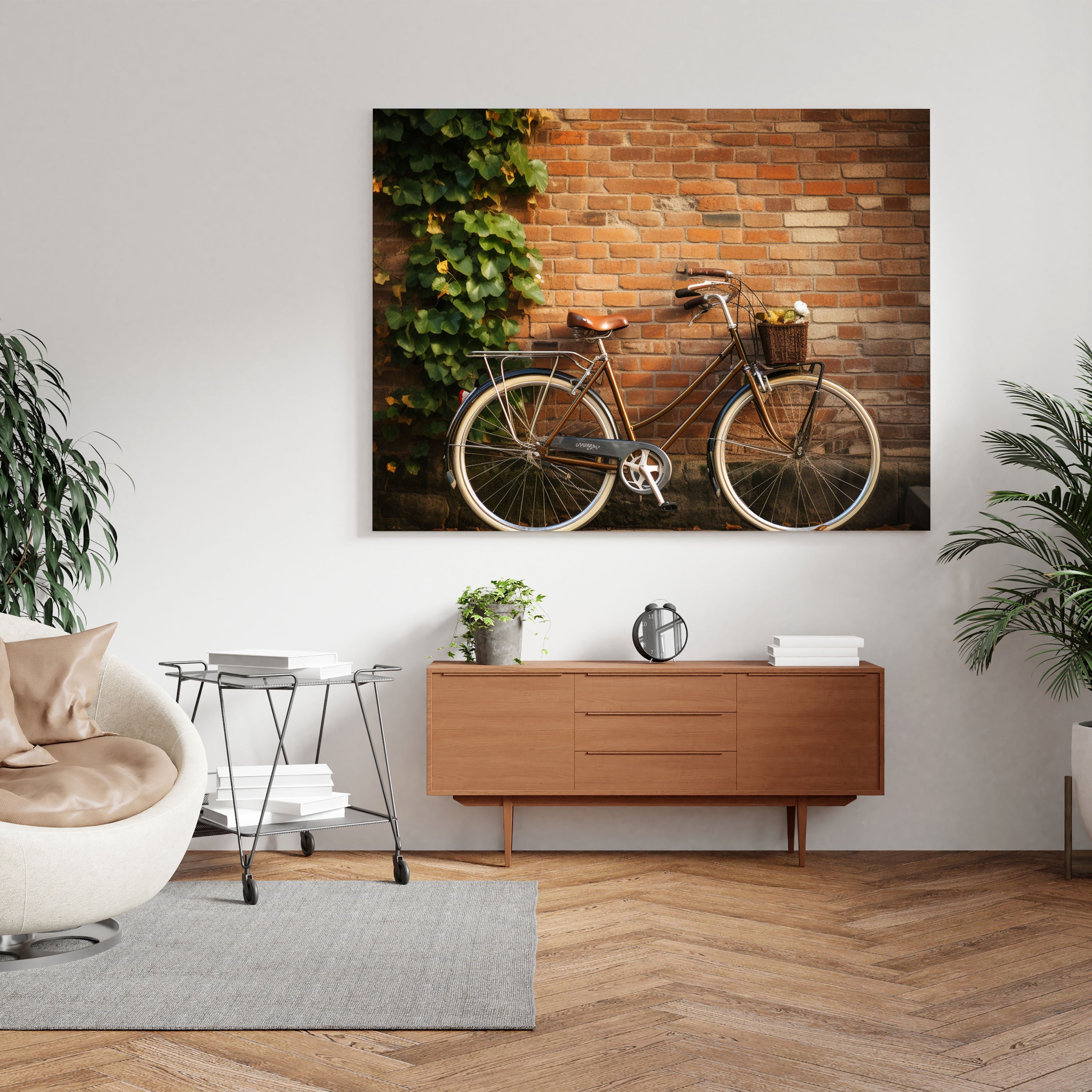 Nostalgia Wall Decoration - Vintage Bicycle Canvas Print - Nostalgia, Wall Decoration, Wall Art, Timeless Nostalgia