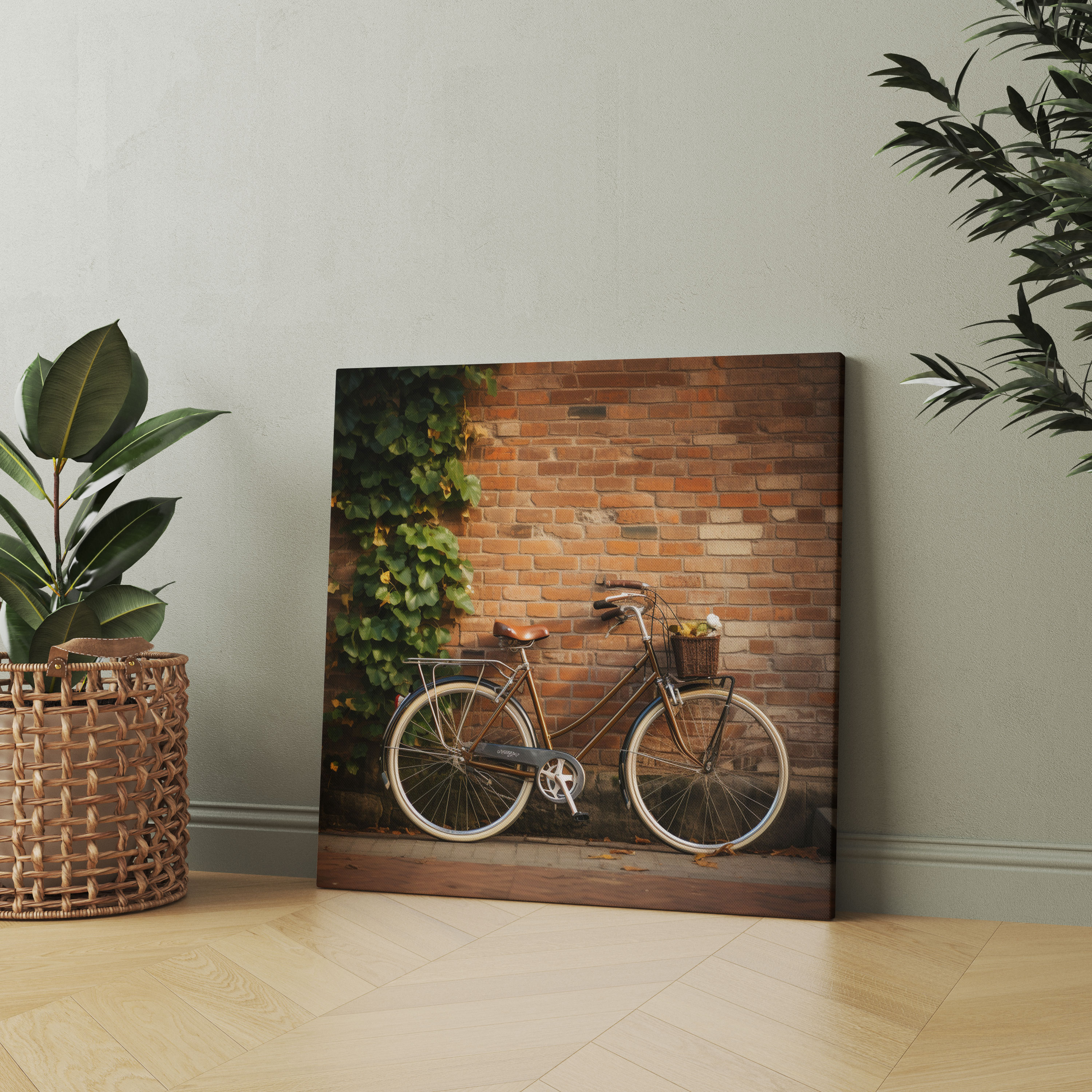 Nostalgia Wall Decoration - Vintage Bicycle Canvas Print - Nostalgia, Wall Decoration, Wall Art, Timeless Nostalgia