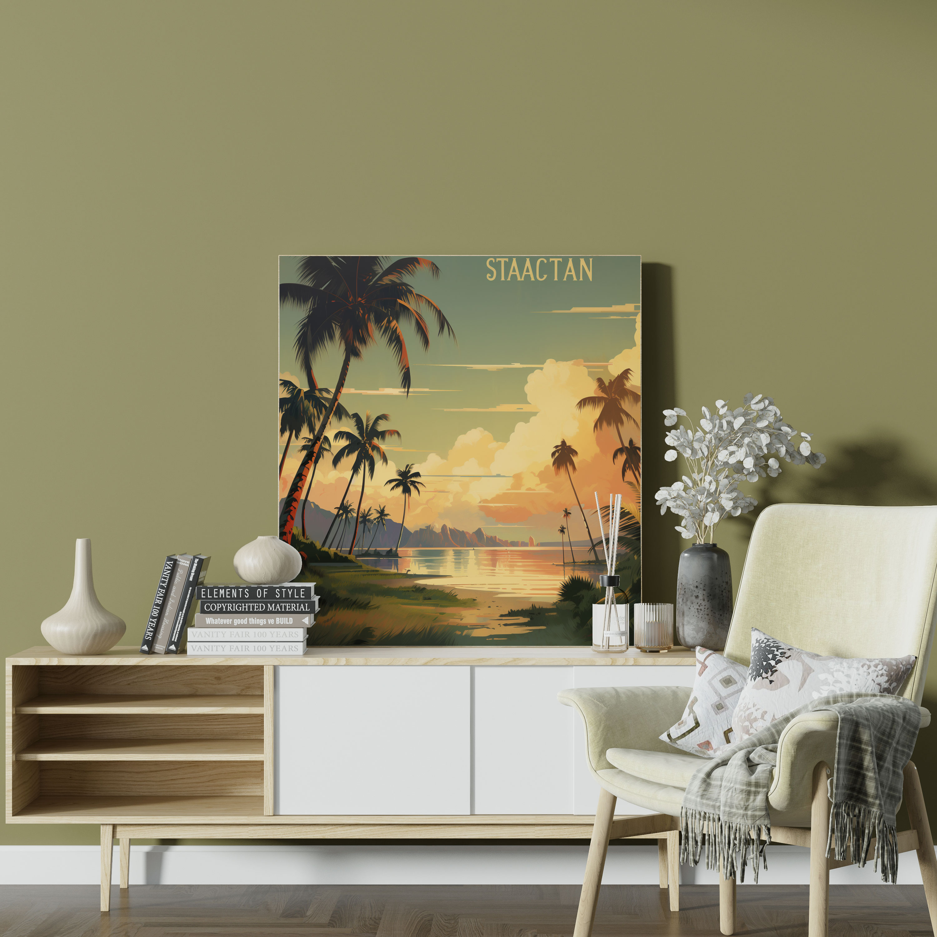 Nostalgia Vintage Travel Poster Canvas Print - Coastal Landscape - Nostalgia, Travel Poster, Nostalgia, Canvas Wall Art