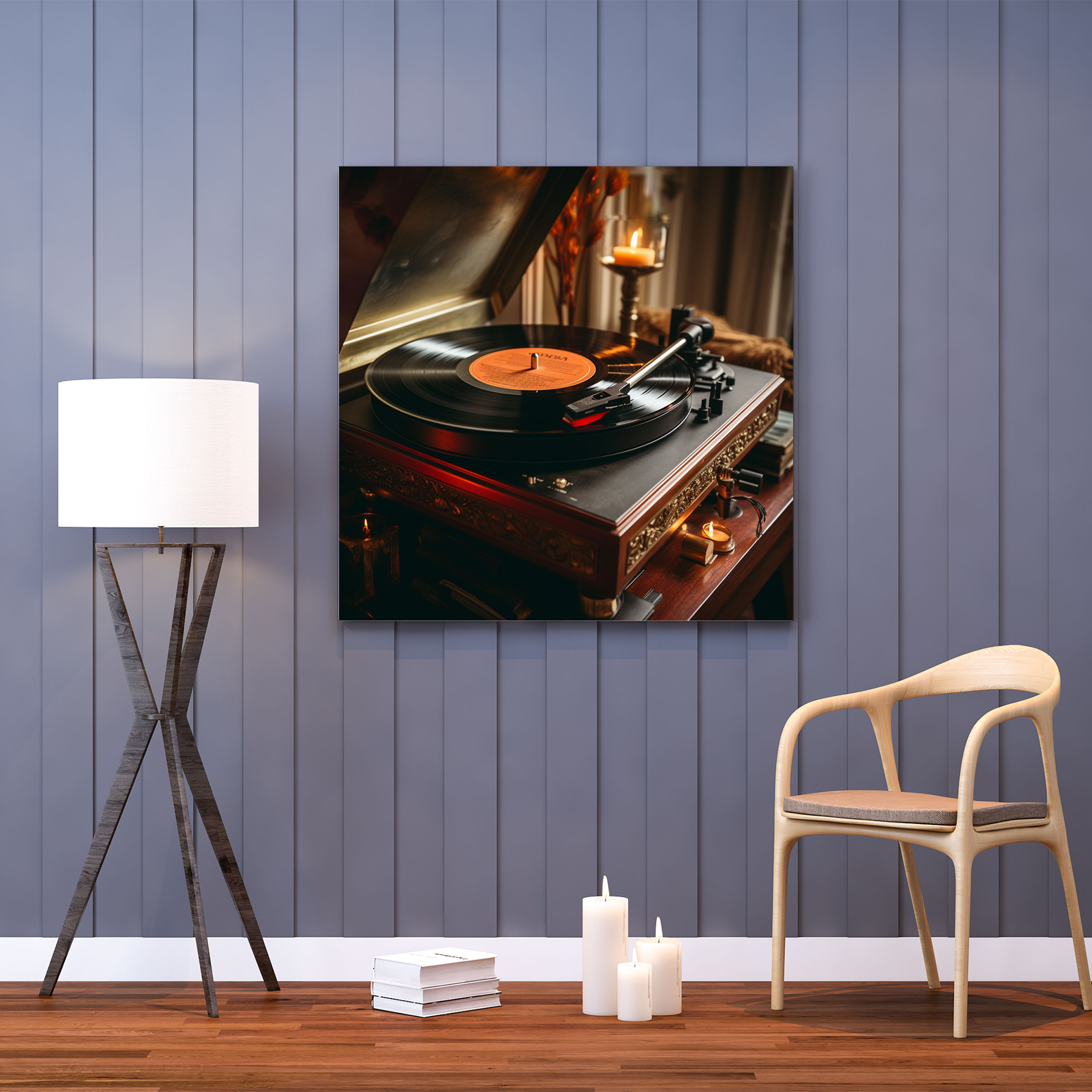 Nostalgia Wall Art - Retro Record Player - Nostalgia, Record Player, Canvas Wall Art, Retro