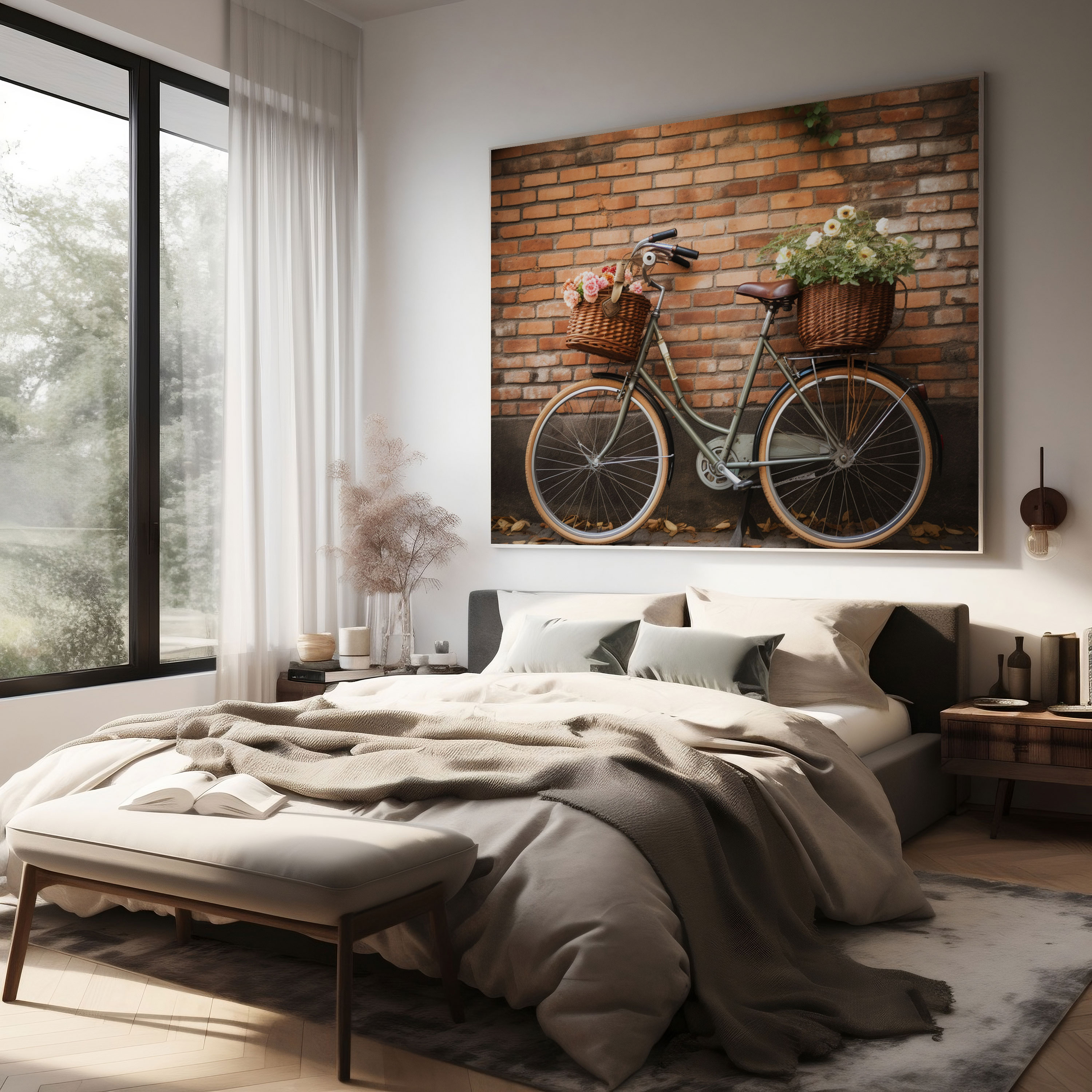Nostalgia Canvas Print - Old-Fashioned Bicycle - Nostalgia, Nostalgia, Old-Fashioned Bicycle, Wall Art
