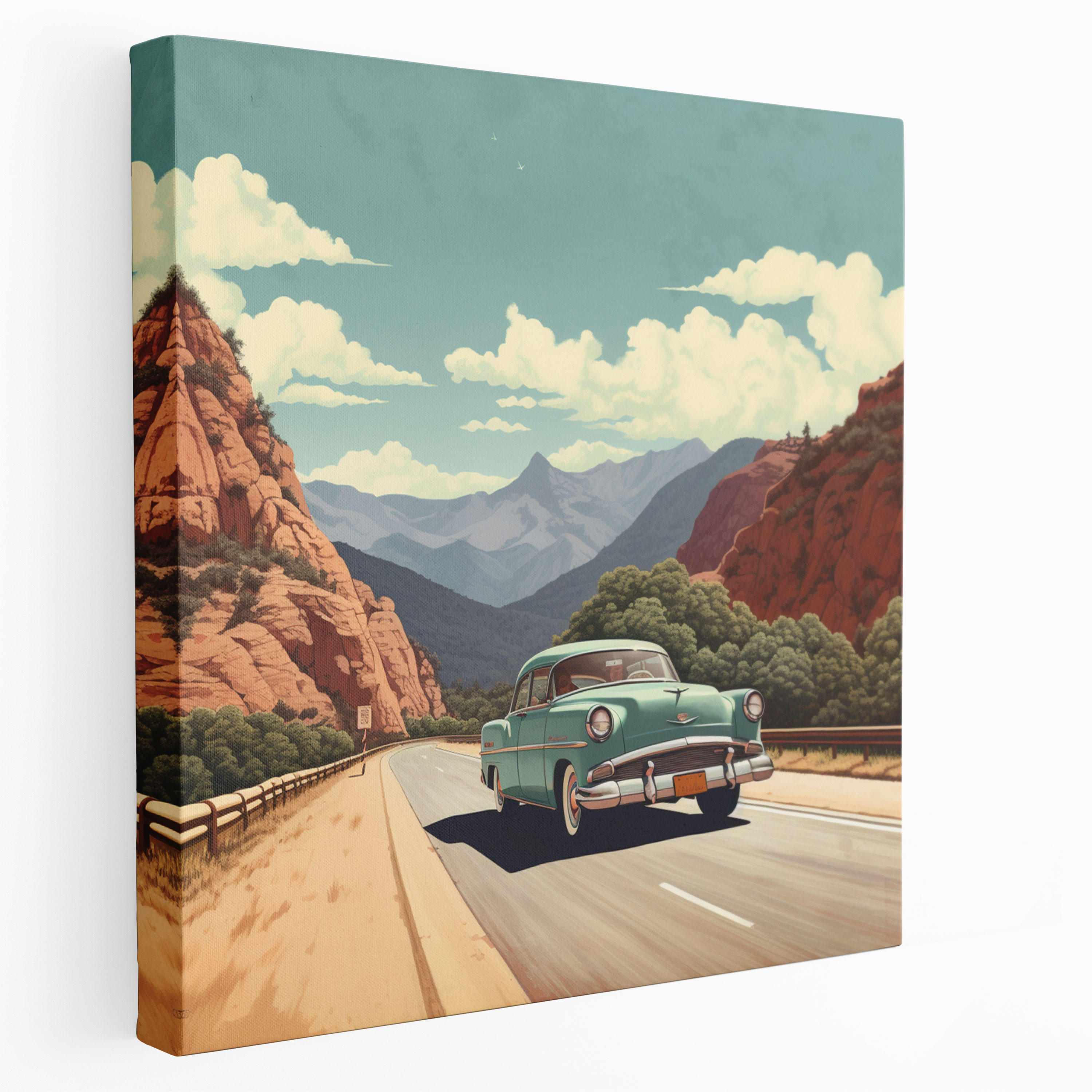 Nostalgic Road Trip Canvas Print - Nostalgia, Canvas Print, Wanderlust, Nostalgia