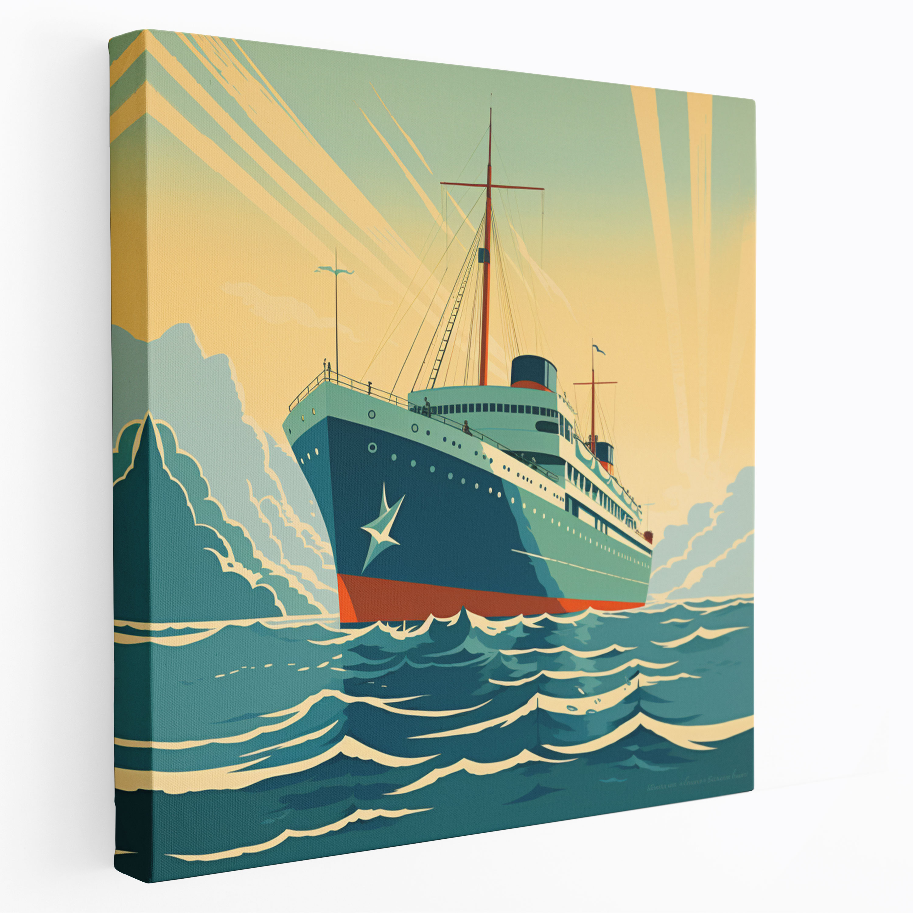 Nostalgic Cruise Ship Canvas Print - Nostalgia, Canvas Print, Epic Voyages, Canvas
