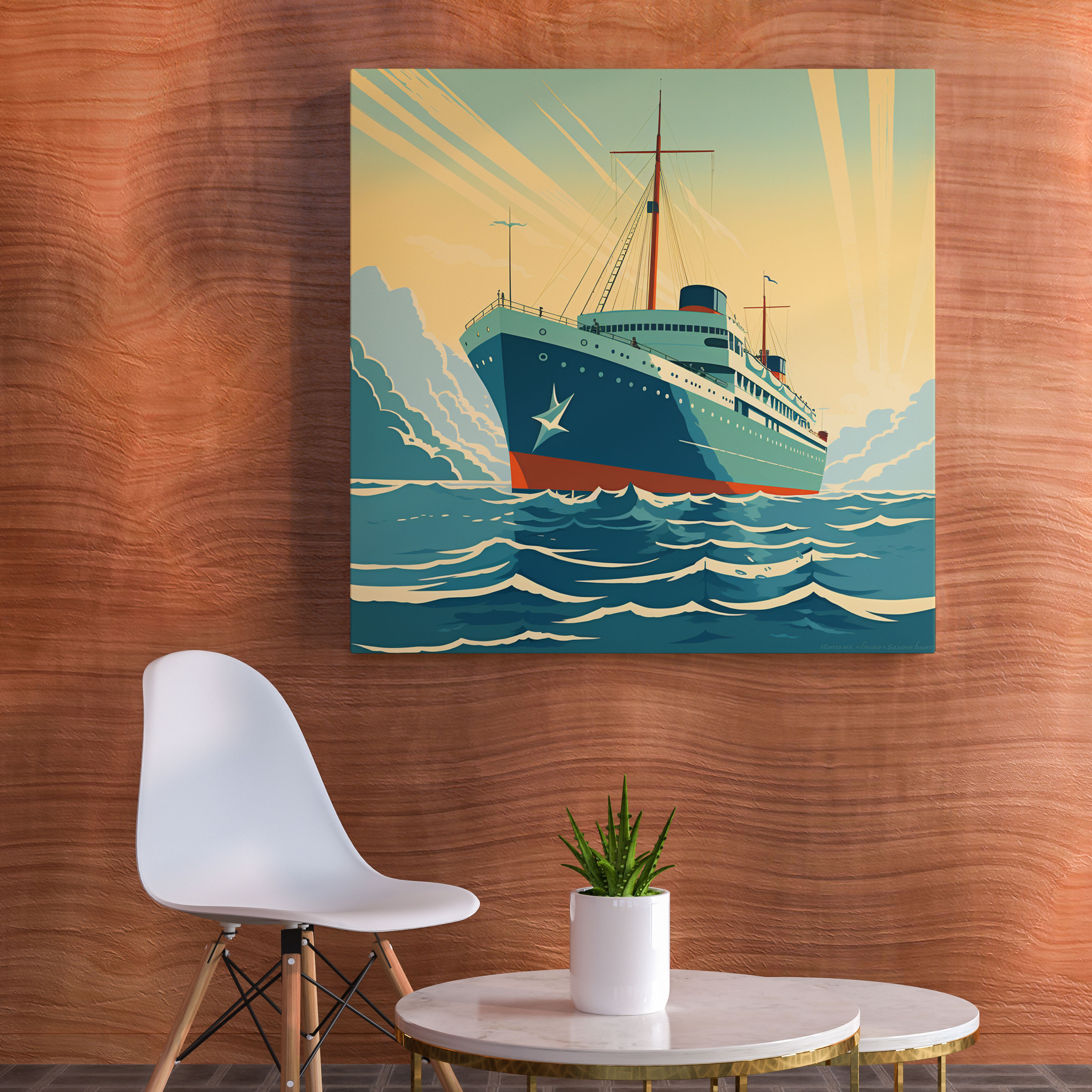 Nostalgic Cruise Ship Canvas Print - Nostalgia, Canvas Print, Epic Voyages, Canvas