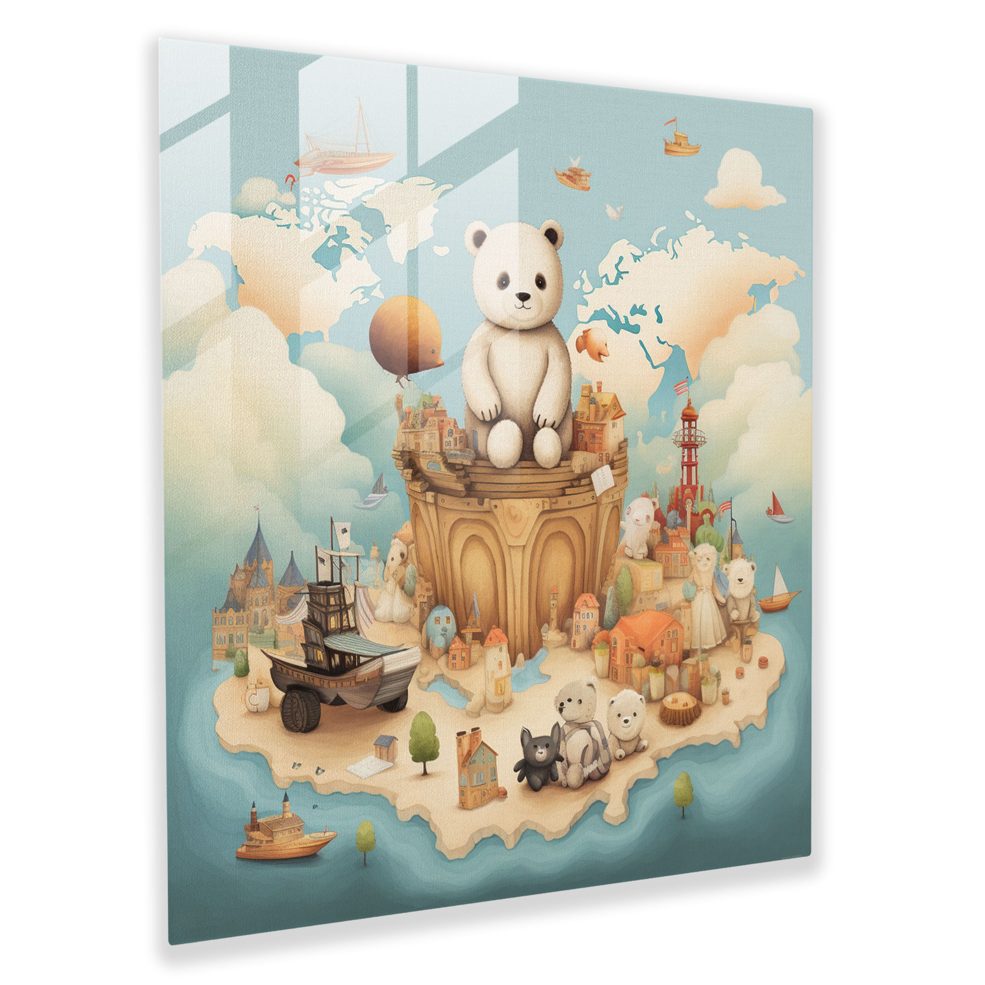 Adventure Nursery Glass Print - Nursery, Glass Print, Home Decoration, Adventure Theme