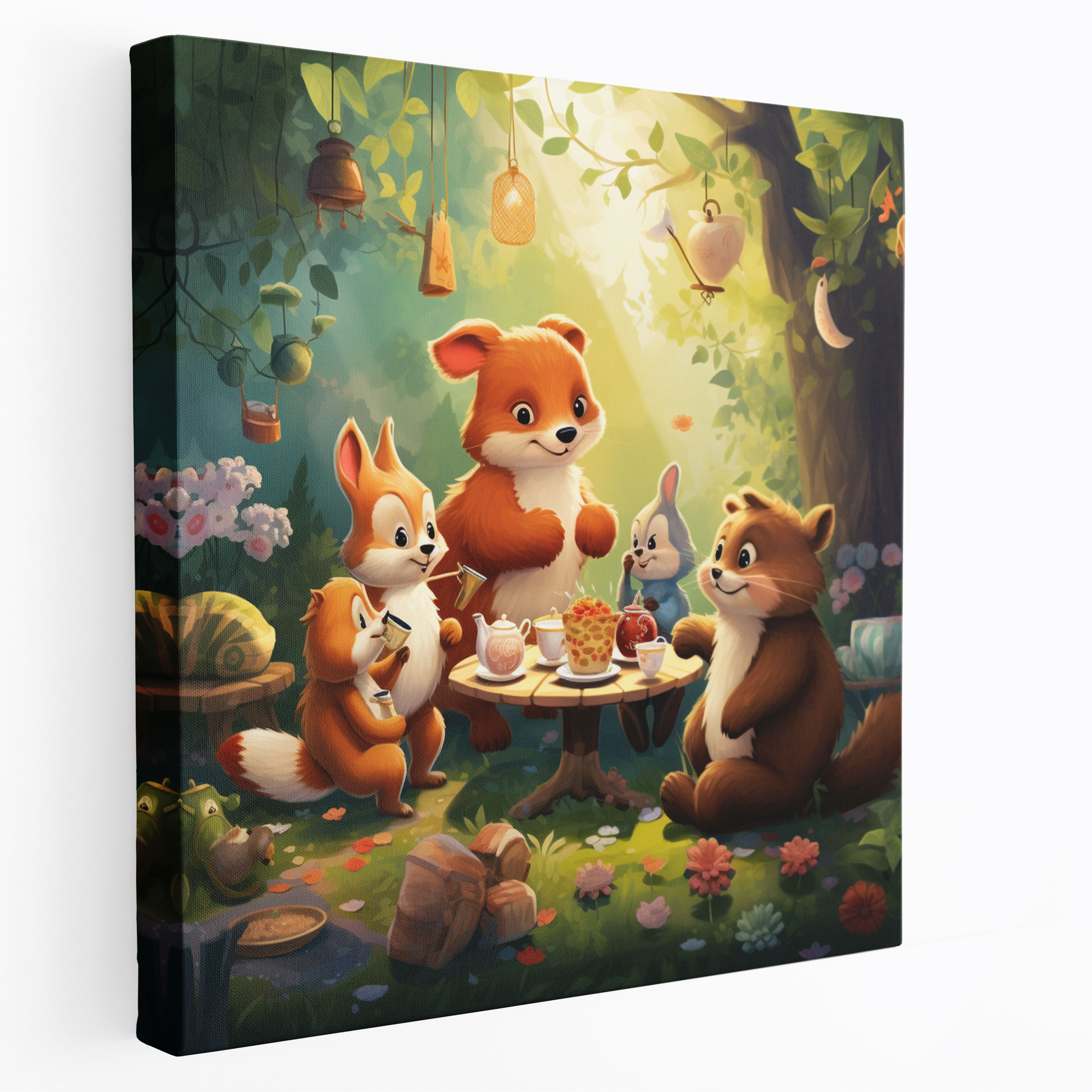 Nursery Playful Digital Illustration Wall Art - Nursery, Wall Decoration, Nursery Garden, Wall Art