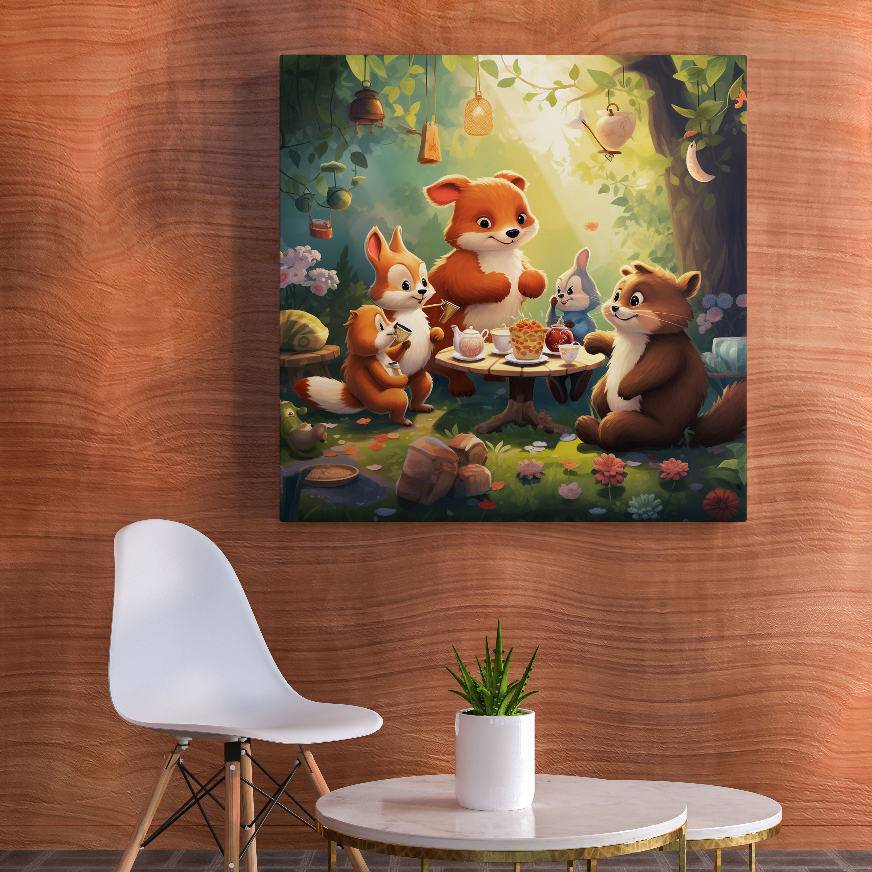 Nursery Playful Digital Illustration Wall Art - Nursery, Wall Decoration, Nursery Garden, Wall Art