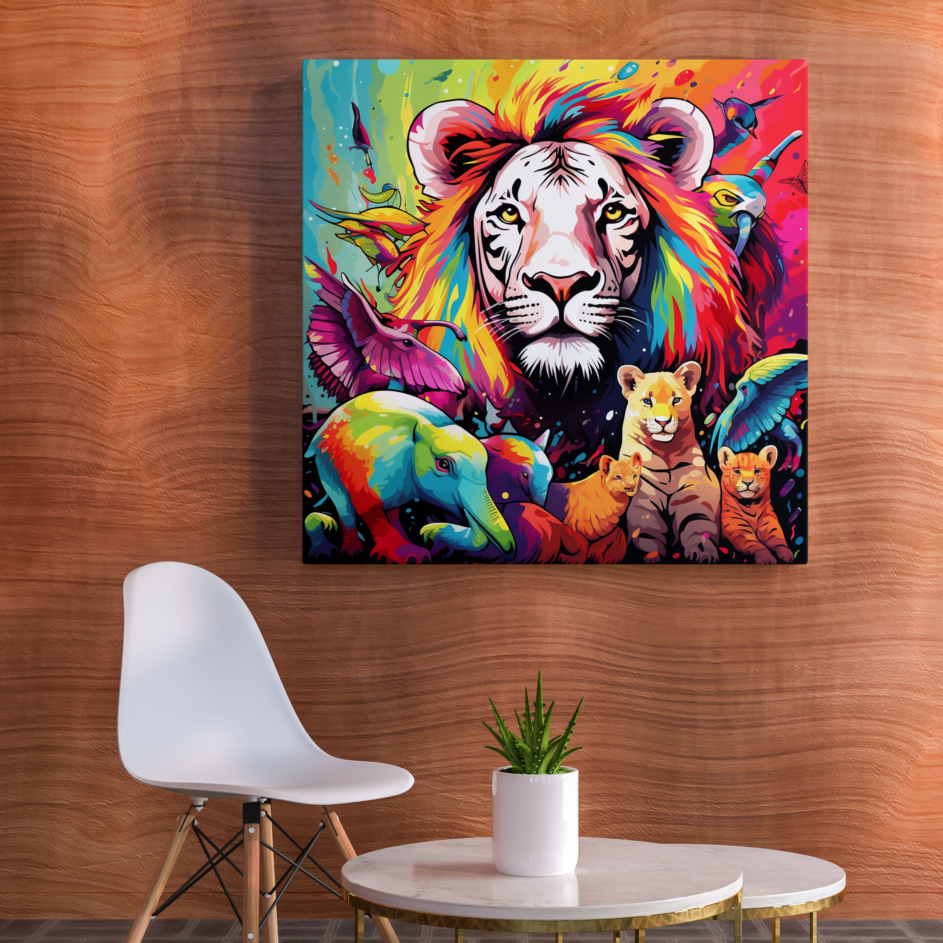 Nursery Zoo Wall Art - Nursery, Canvas Wall Art, Home Decoration, Wall Decoration