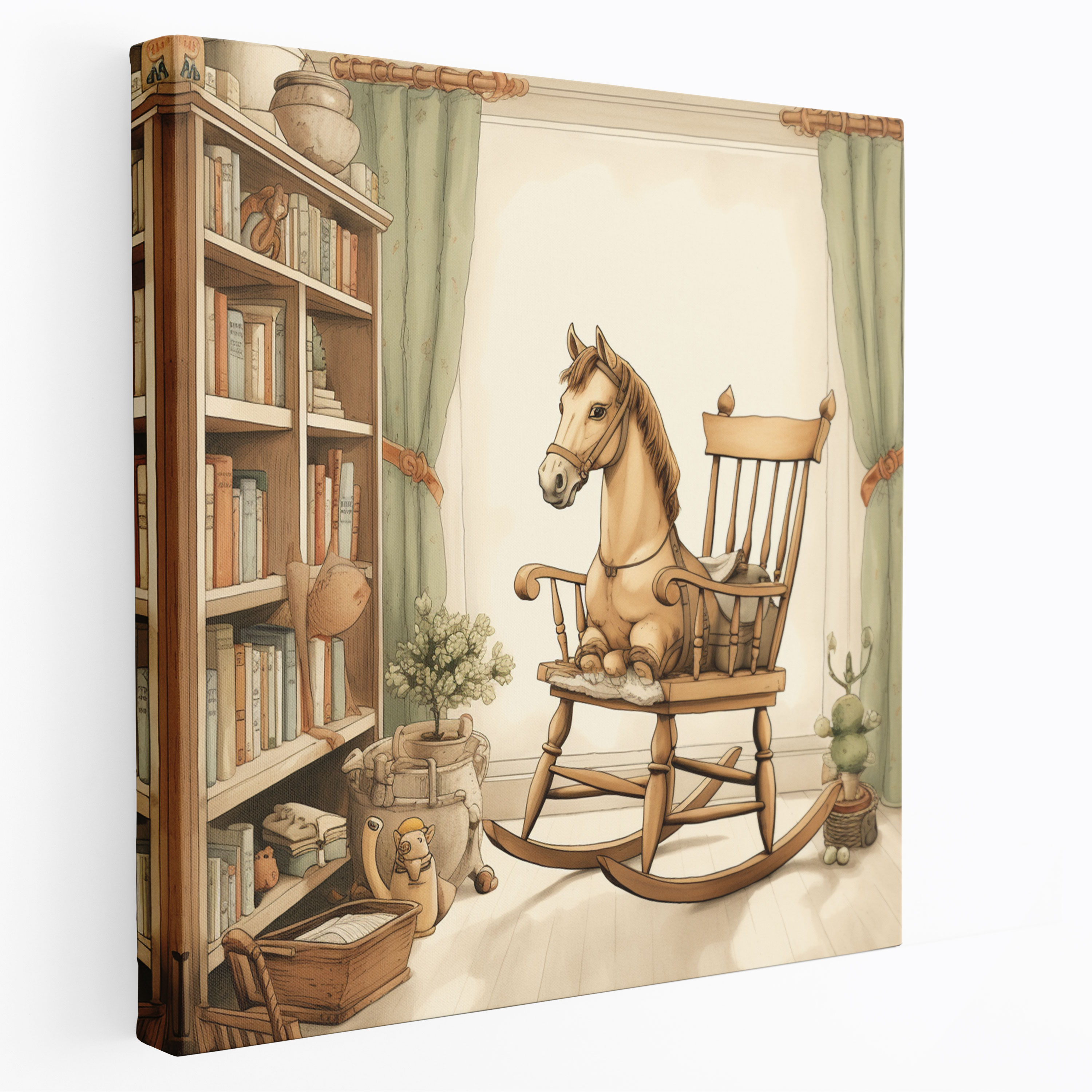 Vintage Nursery Wall Art - Nursery, Canvas, Canvas Print, Canvas Wall Art