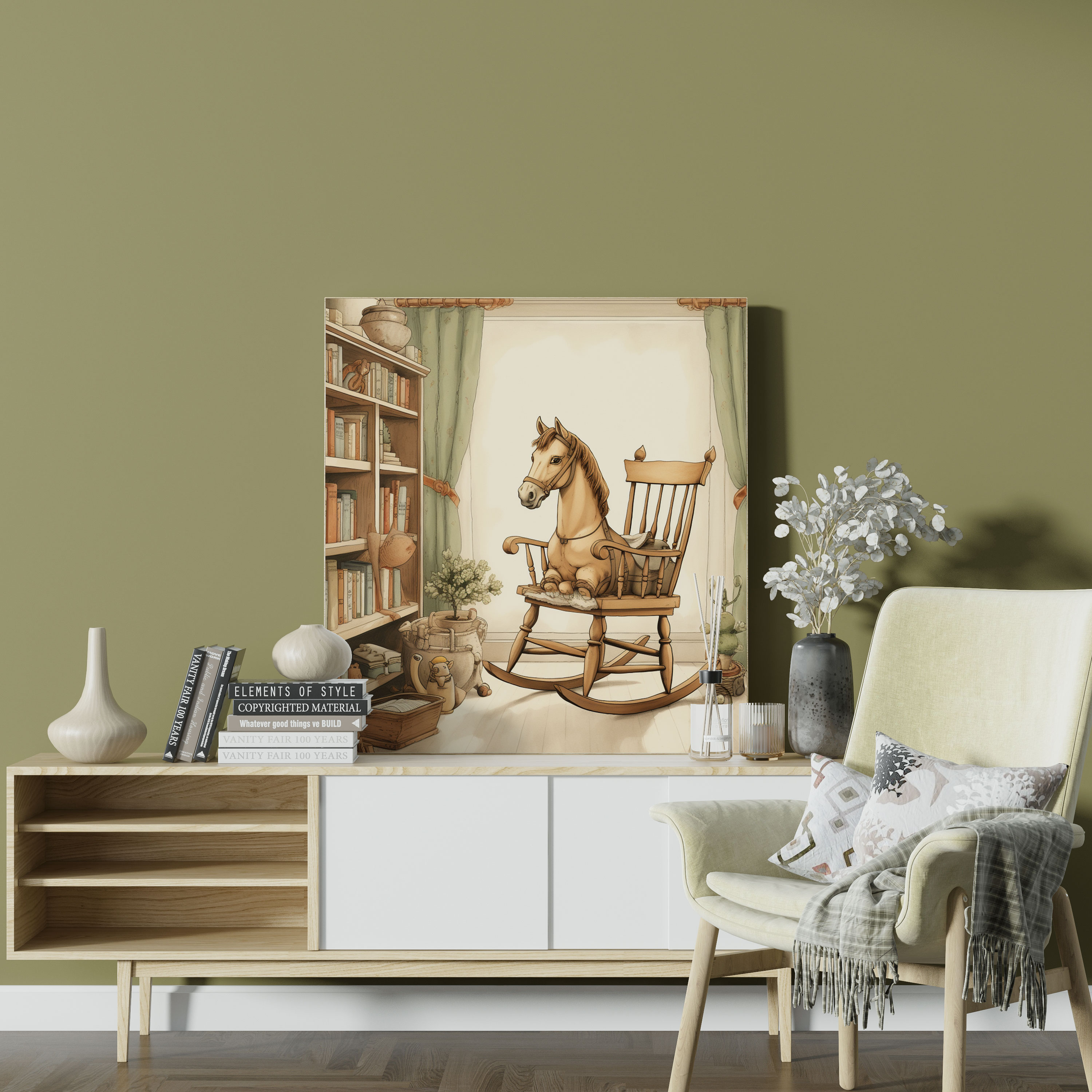 Vintage Nursery Wall Art - Nursery, Canvas, Canvas Print, Canvas Wall Art