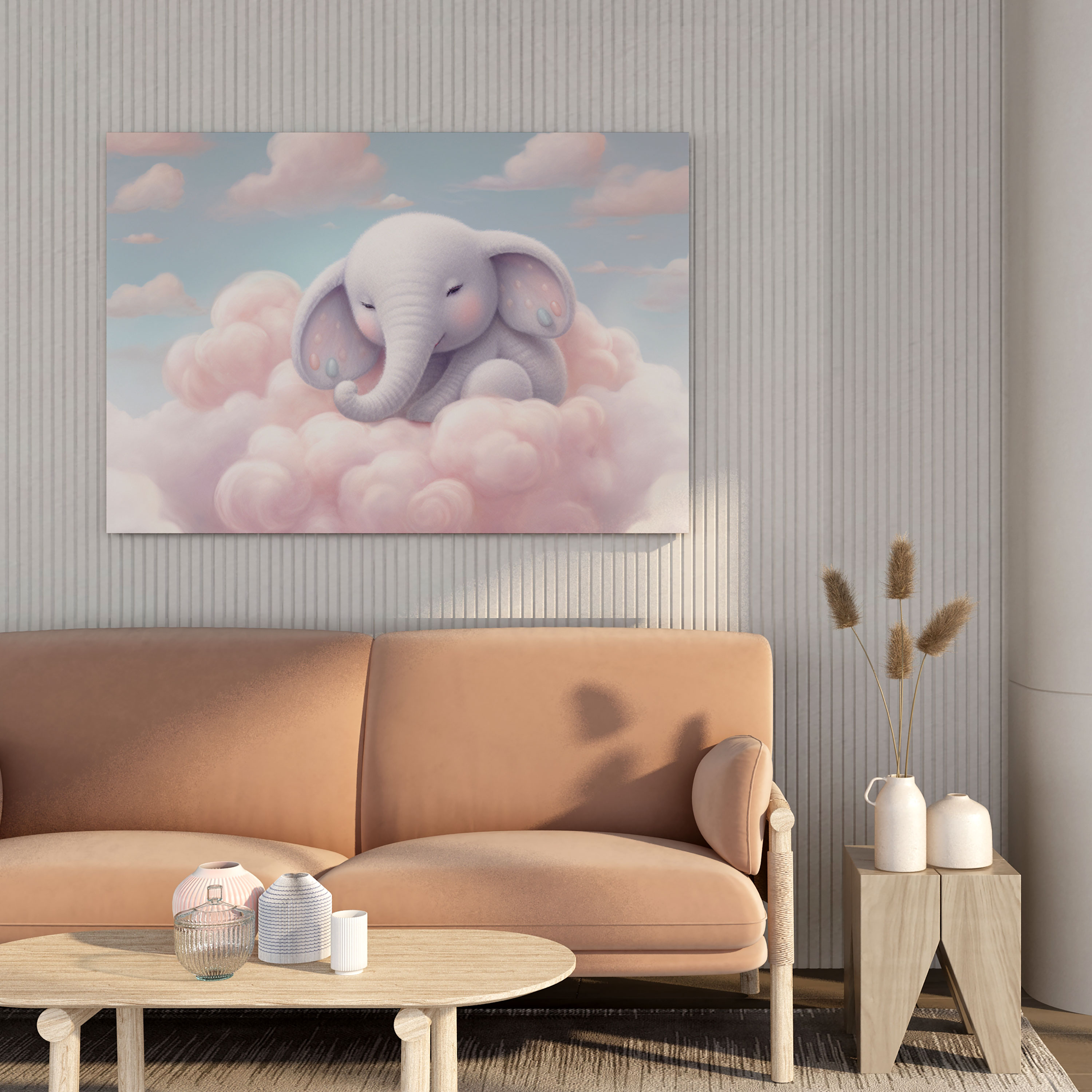 Sanfte Pastell-Wandkunst für das Kinderzimmer - Kinderzimmer Leinwand Raumdekoration Schlafen