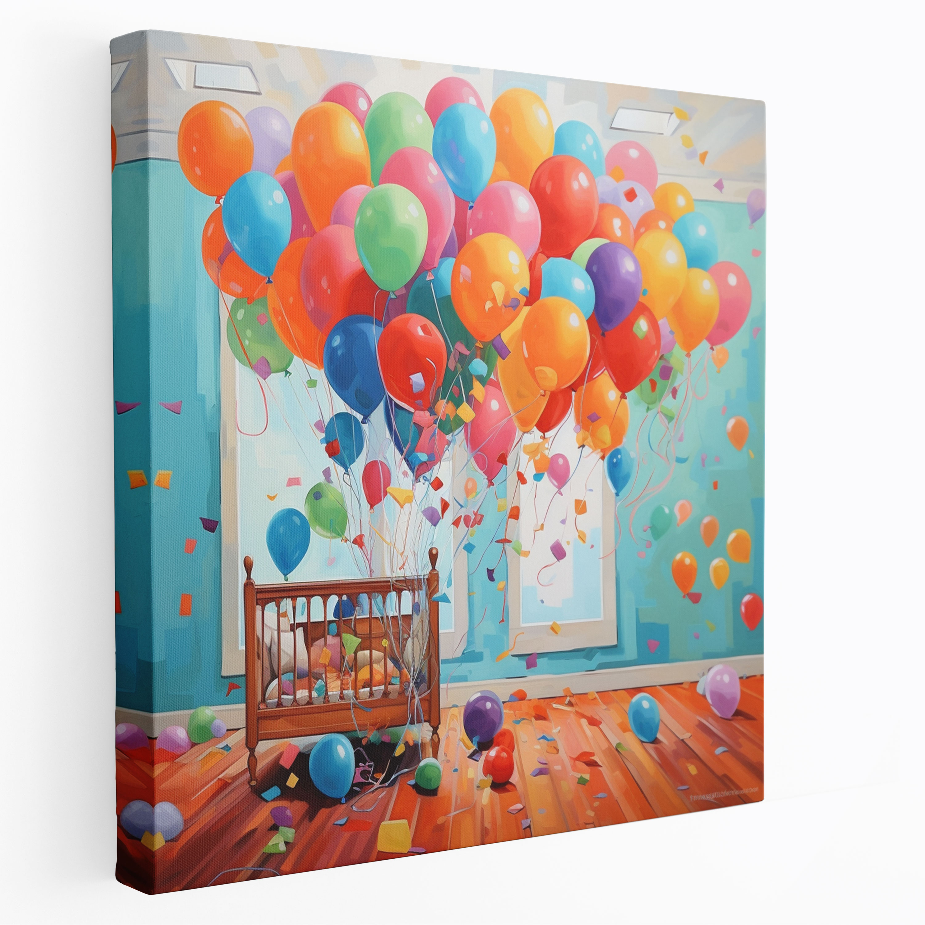 Nursery Vibrant Acrylic Canvas Print - Nursery, Wall Decoration, Home Decoration, Vibrant Acrylic Painting