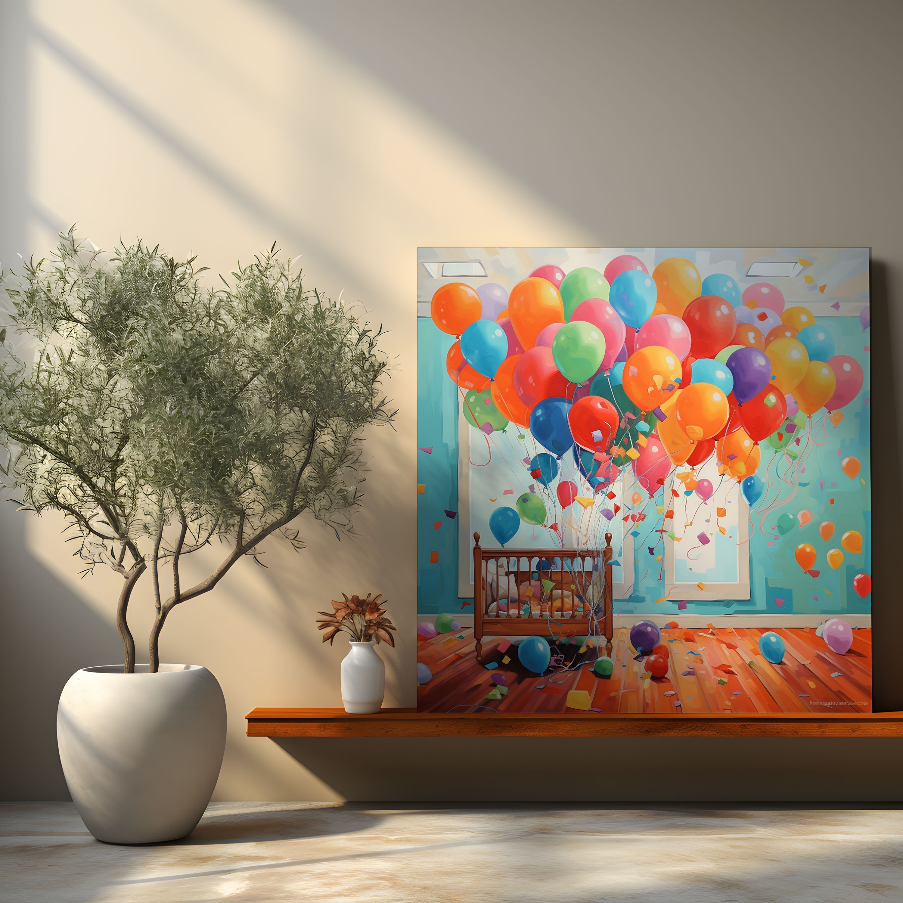 Nursery Vibrant Acrylic Canvas Print - Nursery, Wall Decoration, Home Decoration, Vibrant Acrylic Painting