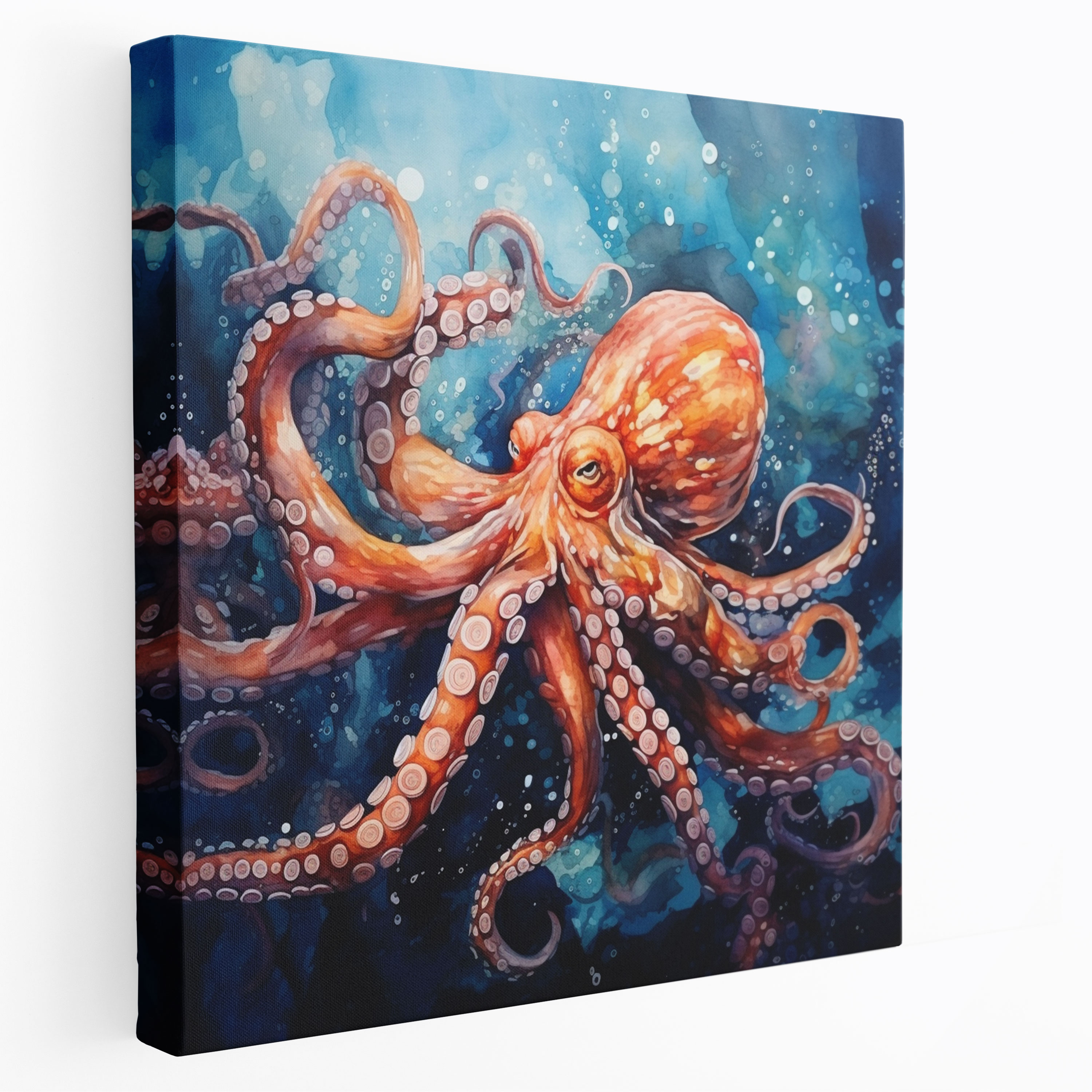 Octopus Canvas Print - Watercolor Wall Art - Octopus, Canvas Wall Art, Canvas Print, Octopus