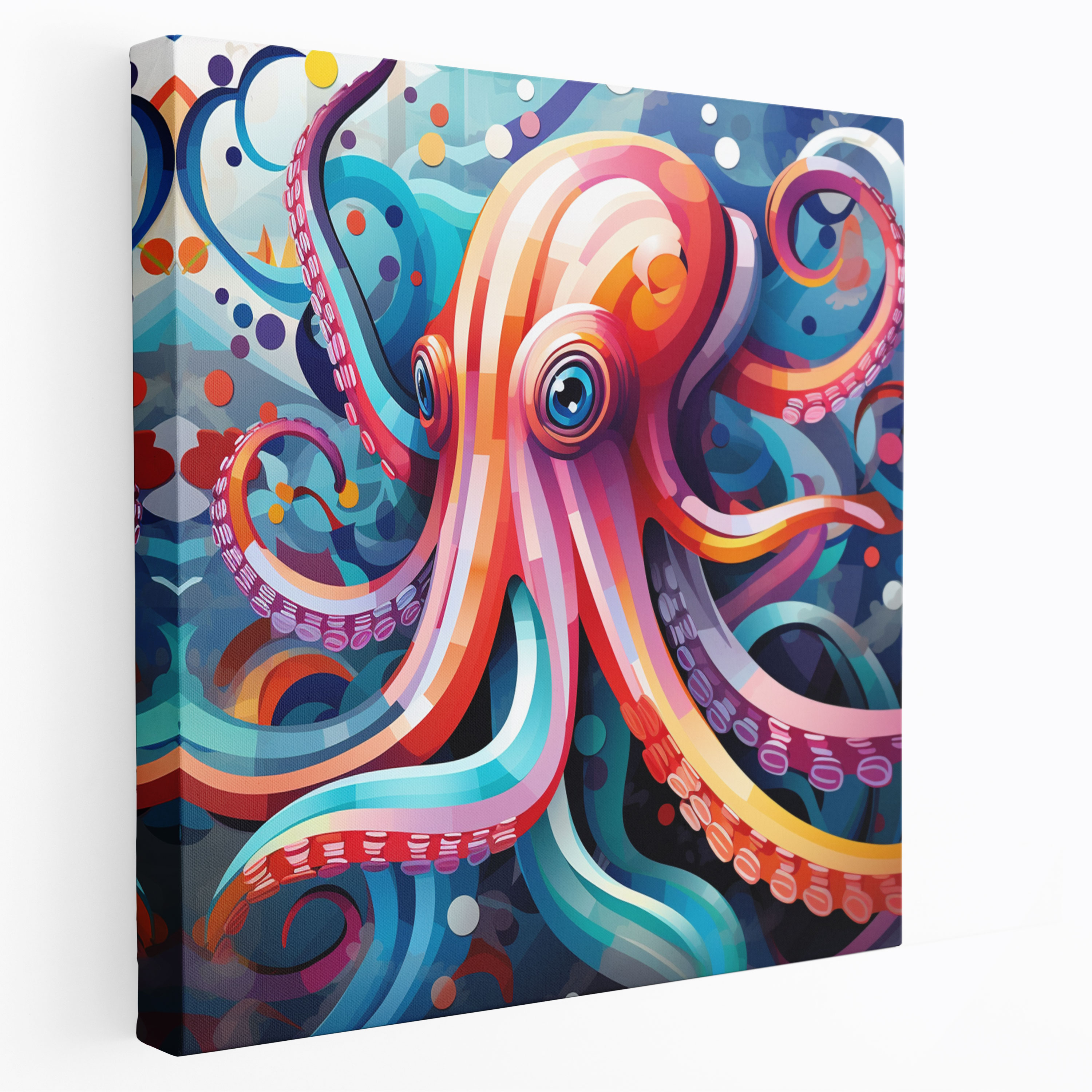 Octopus Wall Art - Modern Digital Canvas Print - Octopus, Wall Art, Home Decoration, Canvas Print