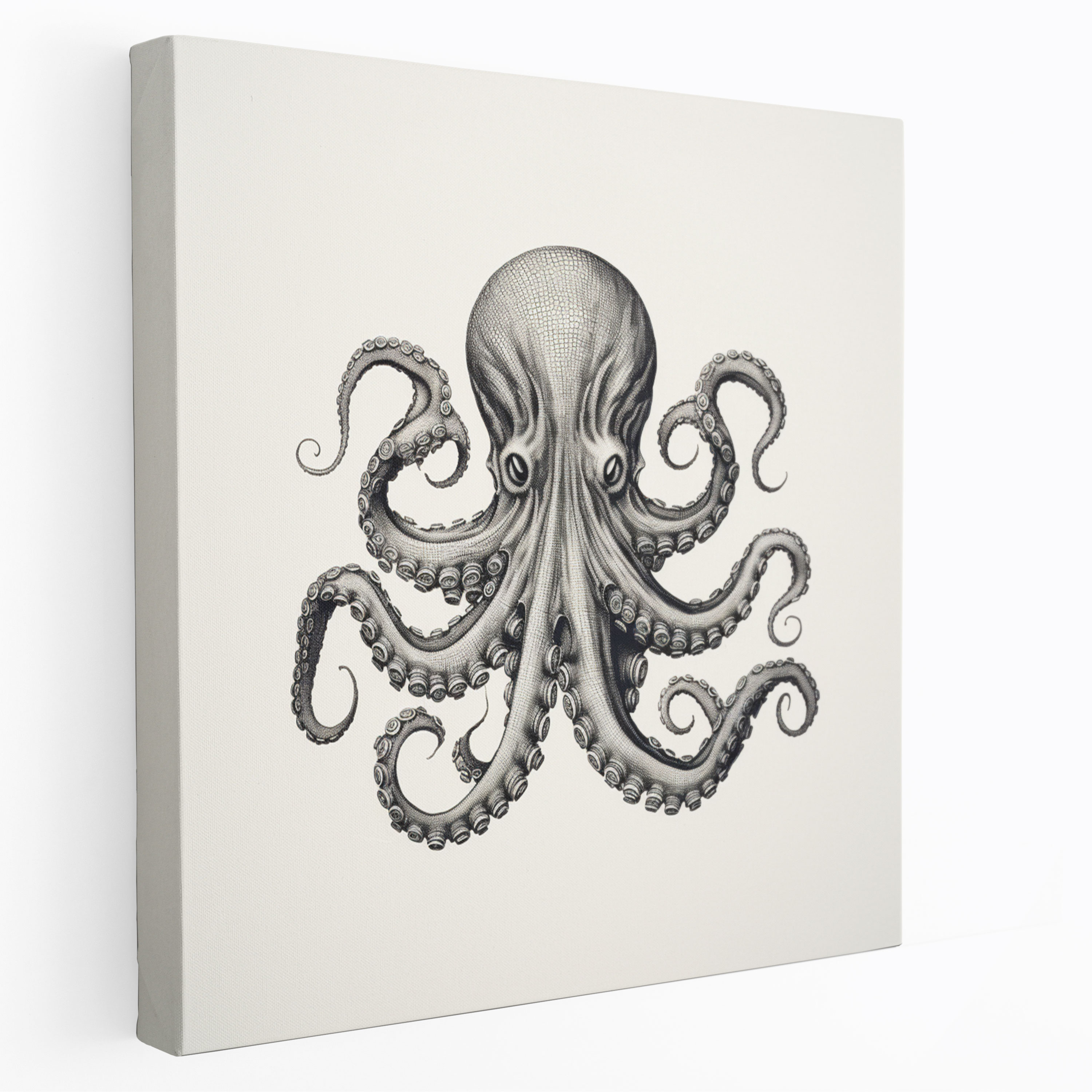 Octopus Wall Art - Minimalist Line Drawing Canvas Print - Octopus, Wall Art, Minimalist Line Drawing, Canvas
