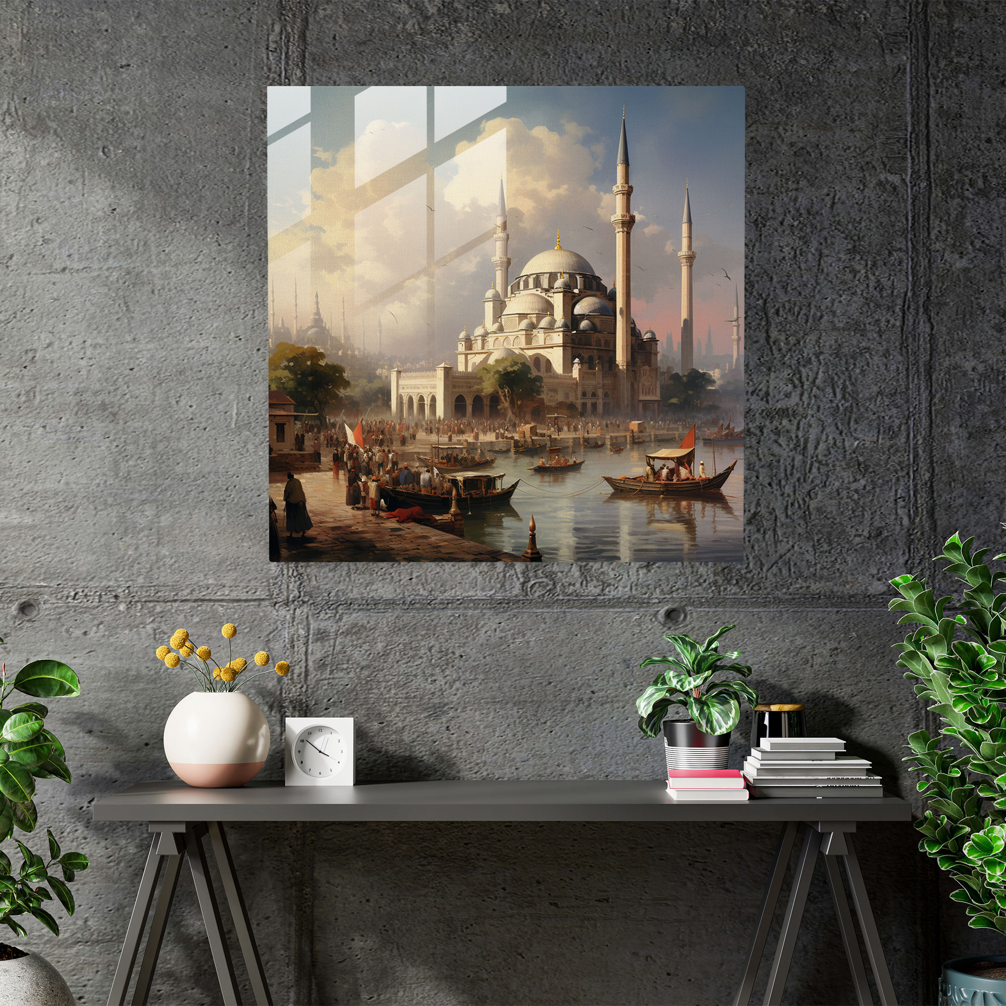 Ottoman Splendor Glass Print - Ottoman Empire, Glass Print, Islamic Design, Ottoman Empire