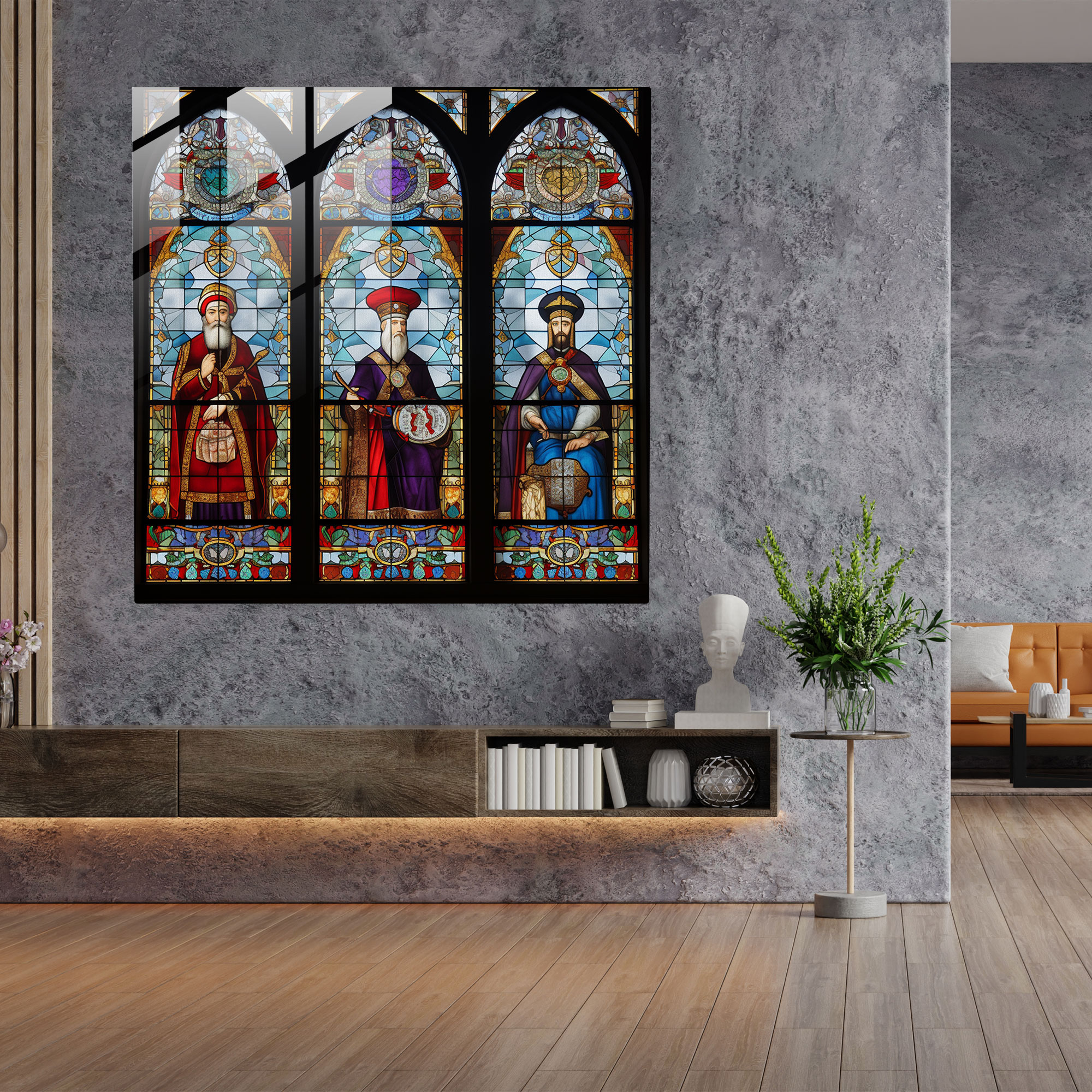 Ottoman Empire Stained Glass Print - Ottoman Empire, Wall Decoration, Historical Figures, Significant Events
