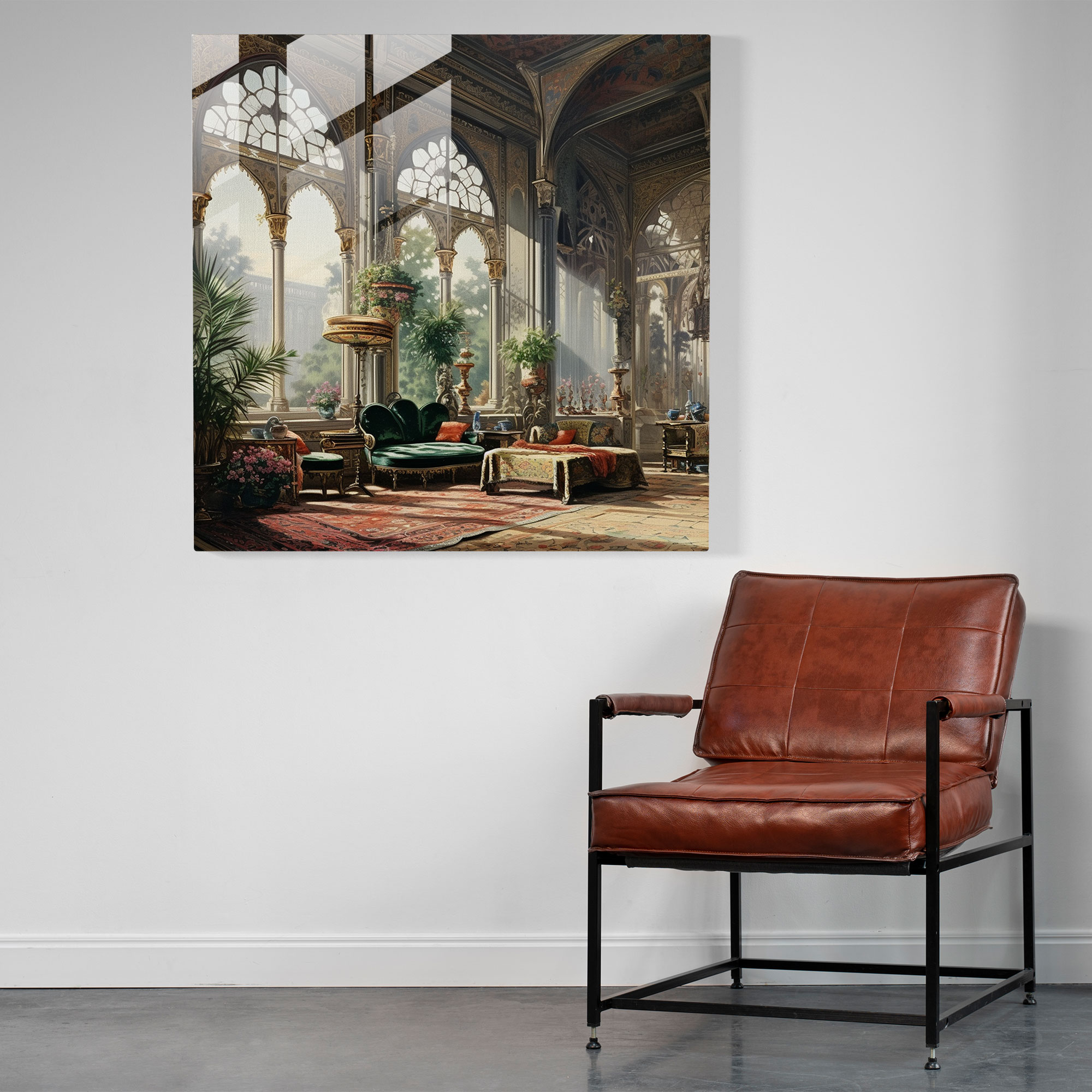 Ottoman Empire Palace Glass Print - Ottoman Empire, Luxury Decor, Glass Art, Ottoman Empire