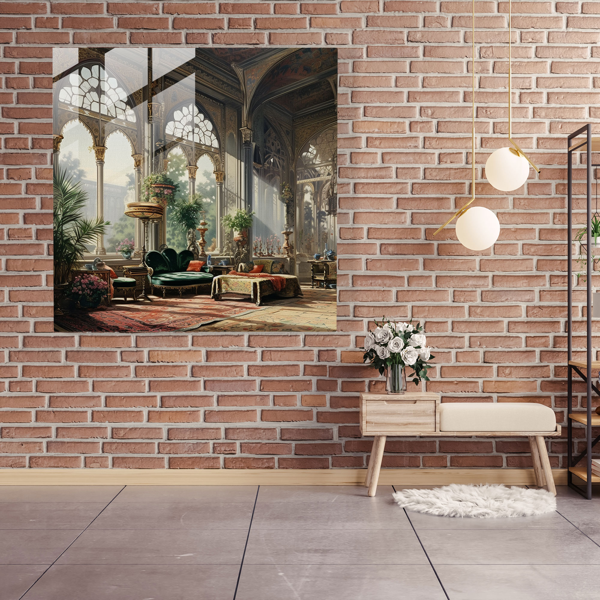 Ottoman Empire Palace Glass Print - Ottoman Empire, Luxury Decor, Glass Art, Ottoman Empire