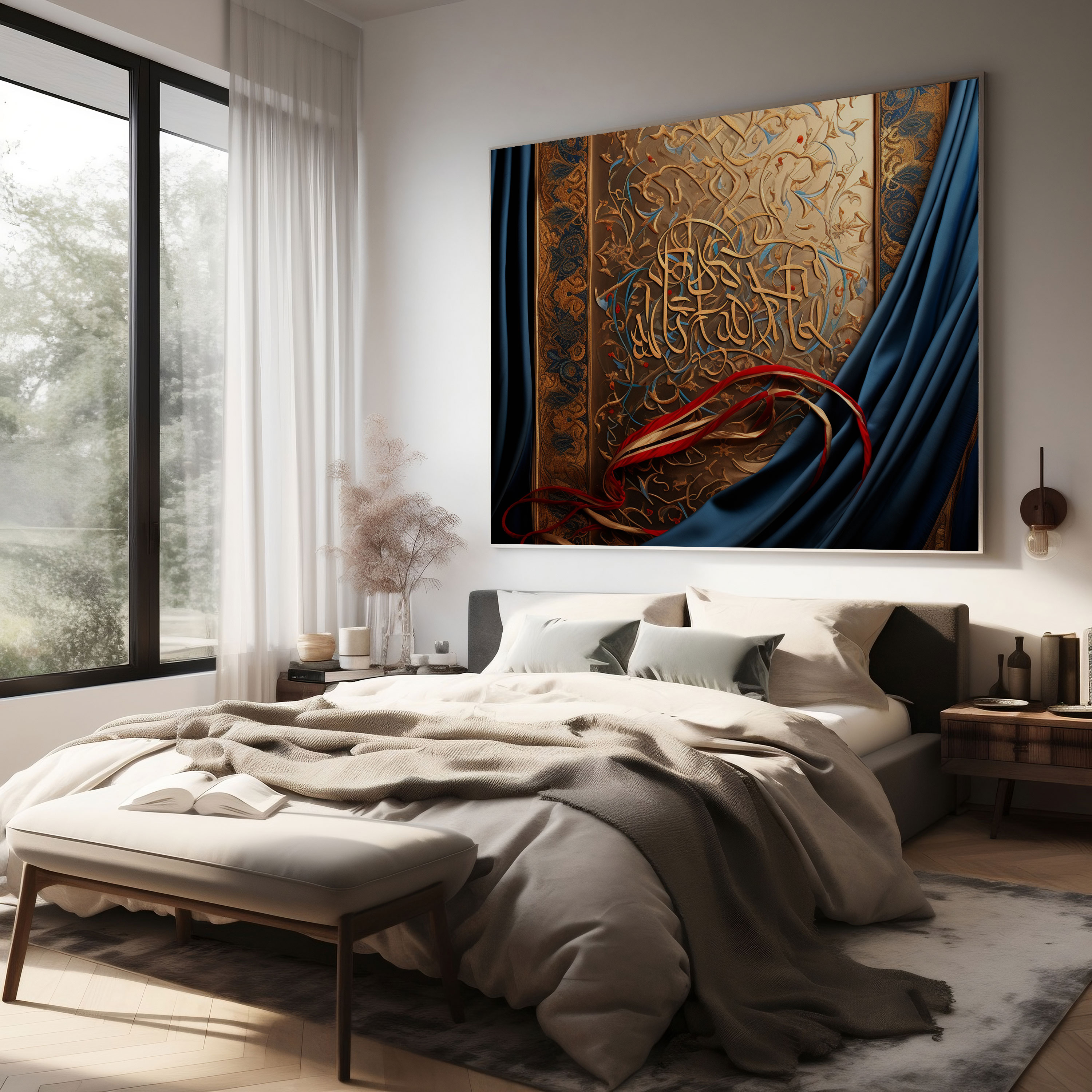 Captivating Rumi Calligraphic Masterpiece Canvas Print