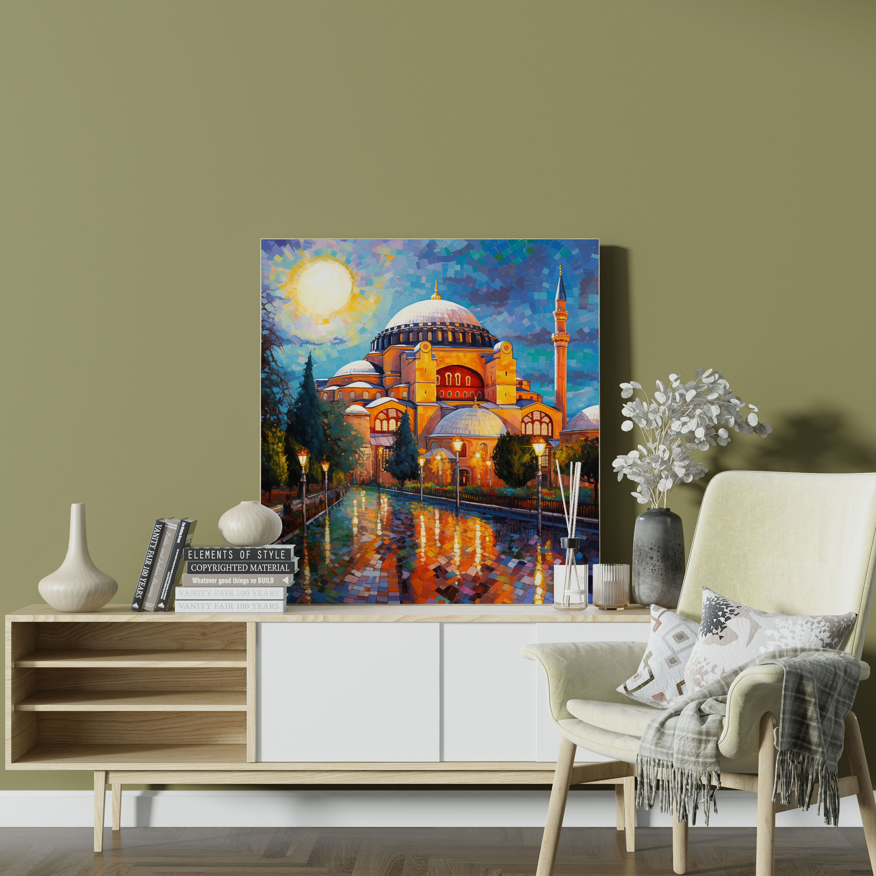 Large Canvas Print: Mosaic Splendor of the Hagia Sophia