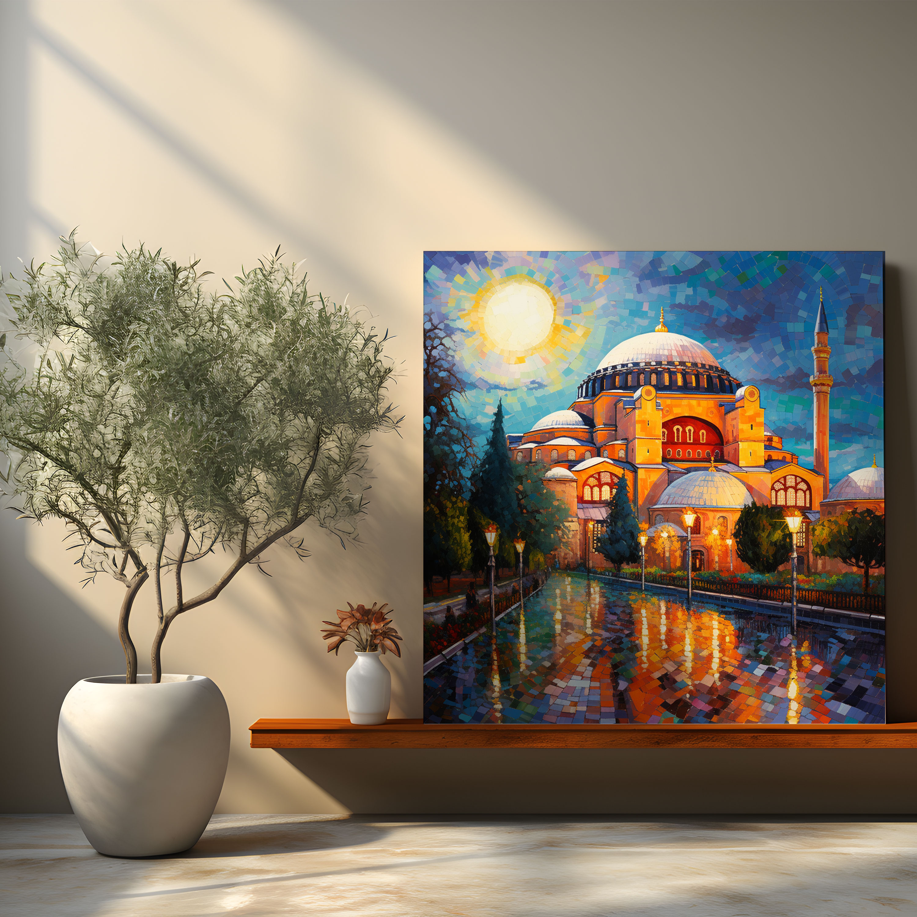 Large Canvas Print: Mosaic Splendor of the Hagia Sophia