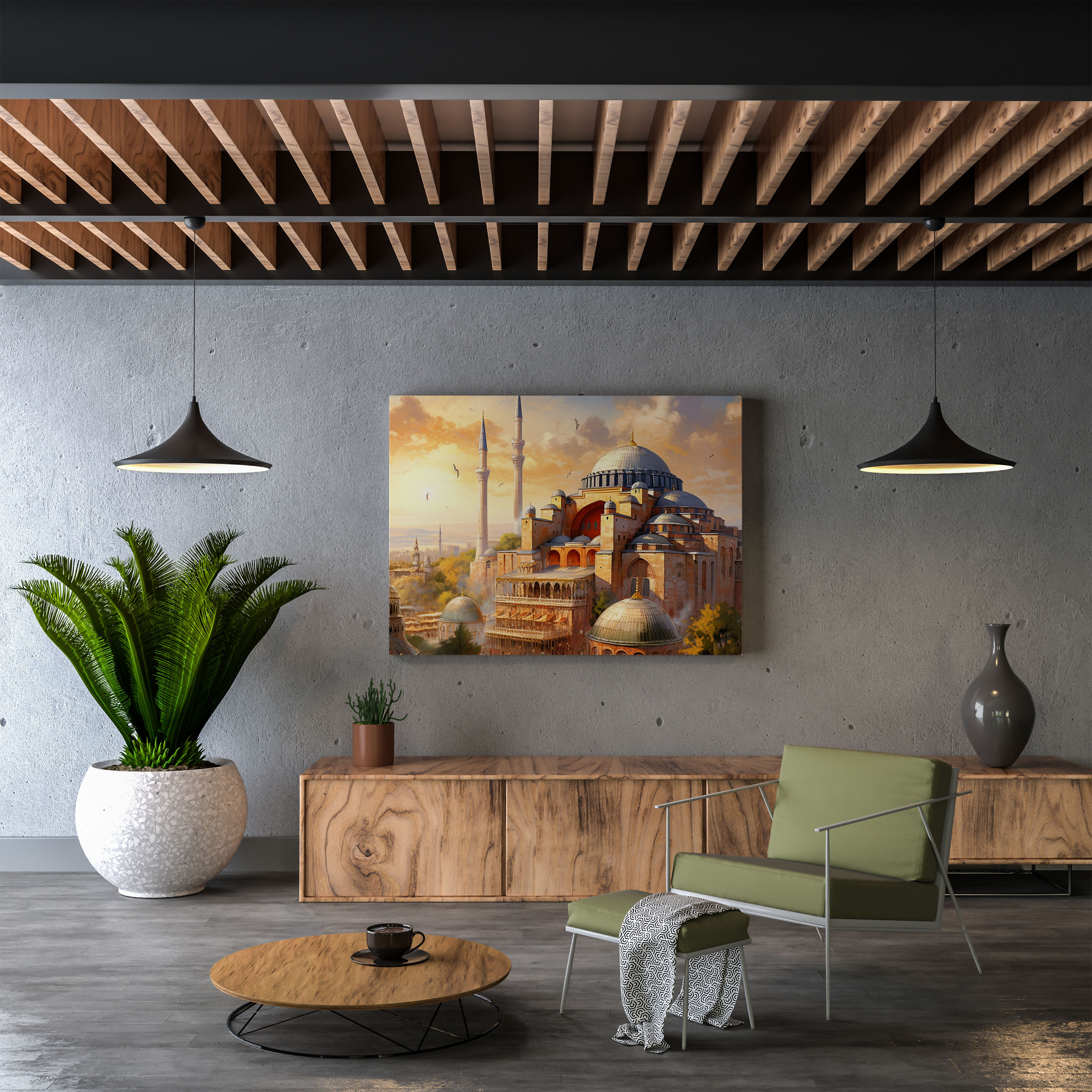 Hagia Sophia Architecture Canvas Print