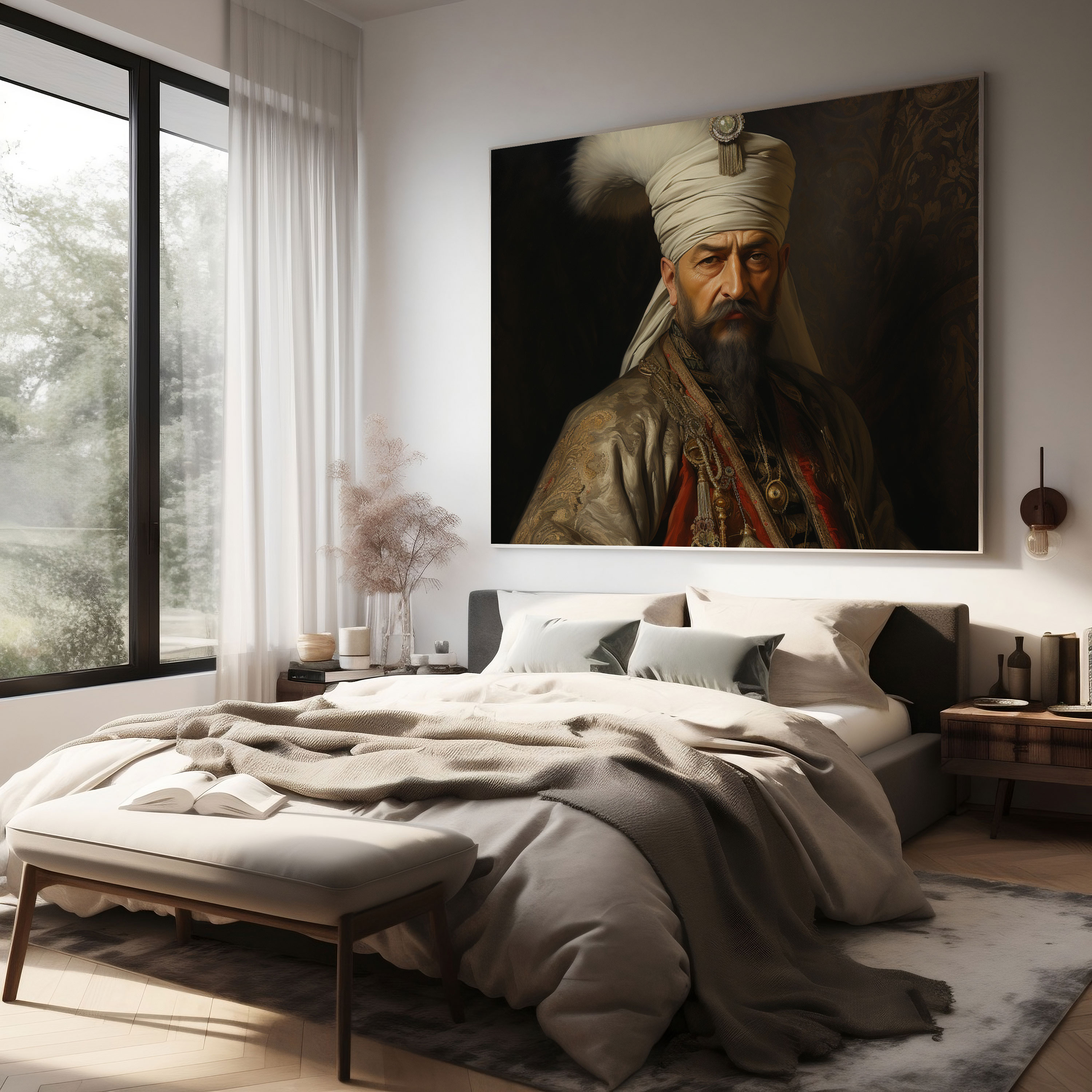 Süleyman Muhteşem Portre Kanvas Tablo