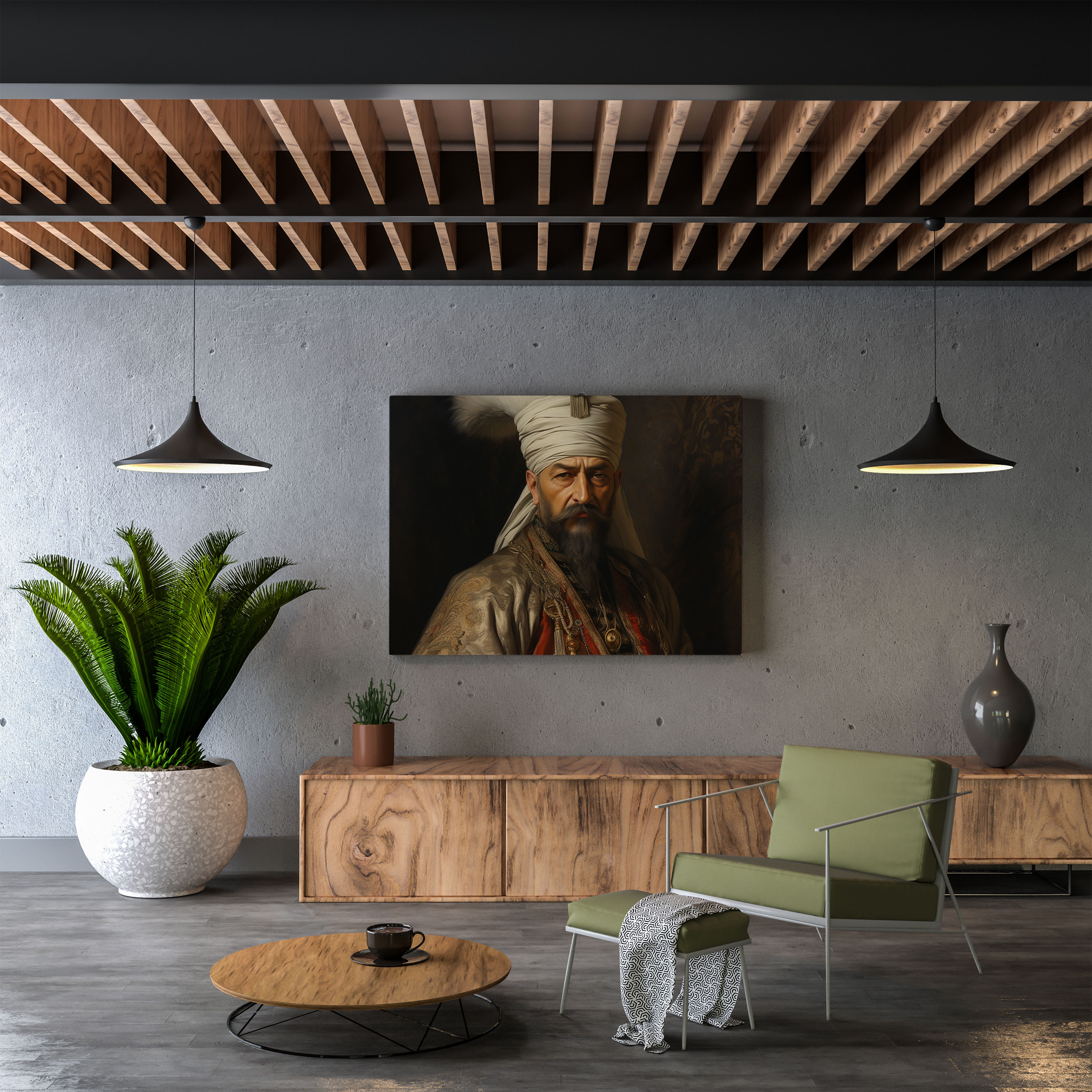 Süleyman Muhteşem Portre Kanvas Tablo