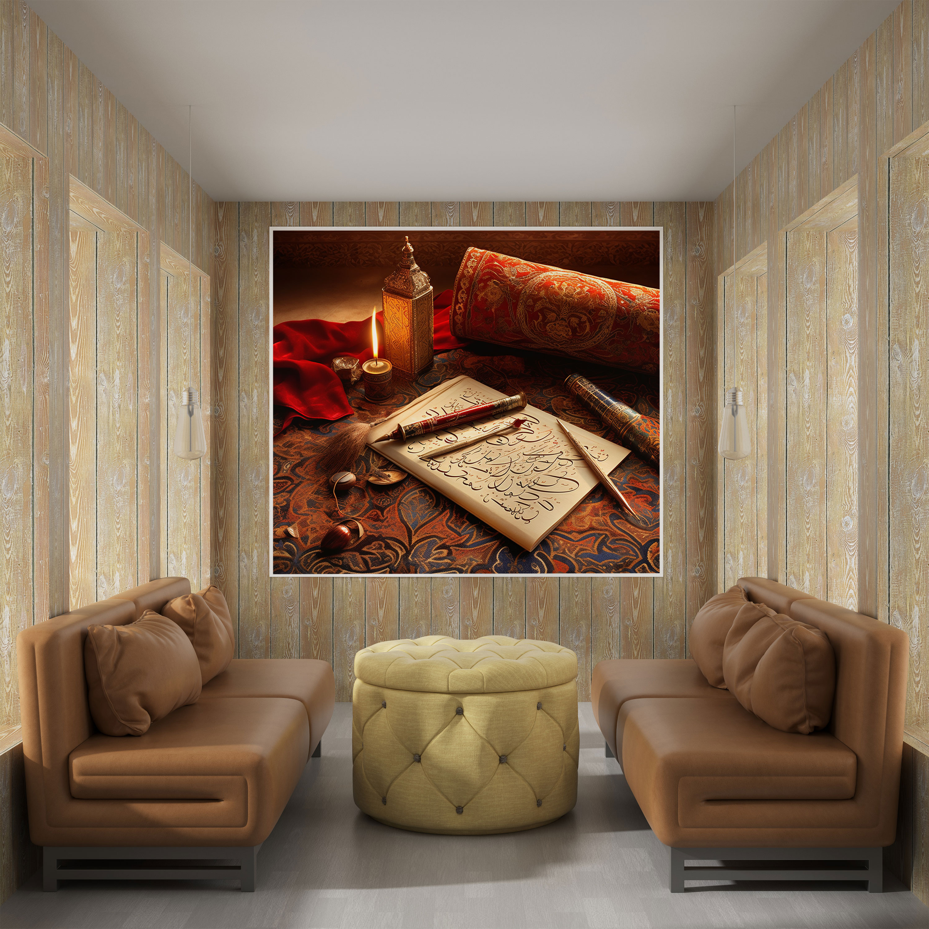 Elegant Ottoman Calligraphy - Canvas Print