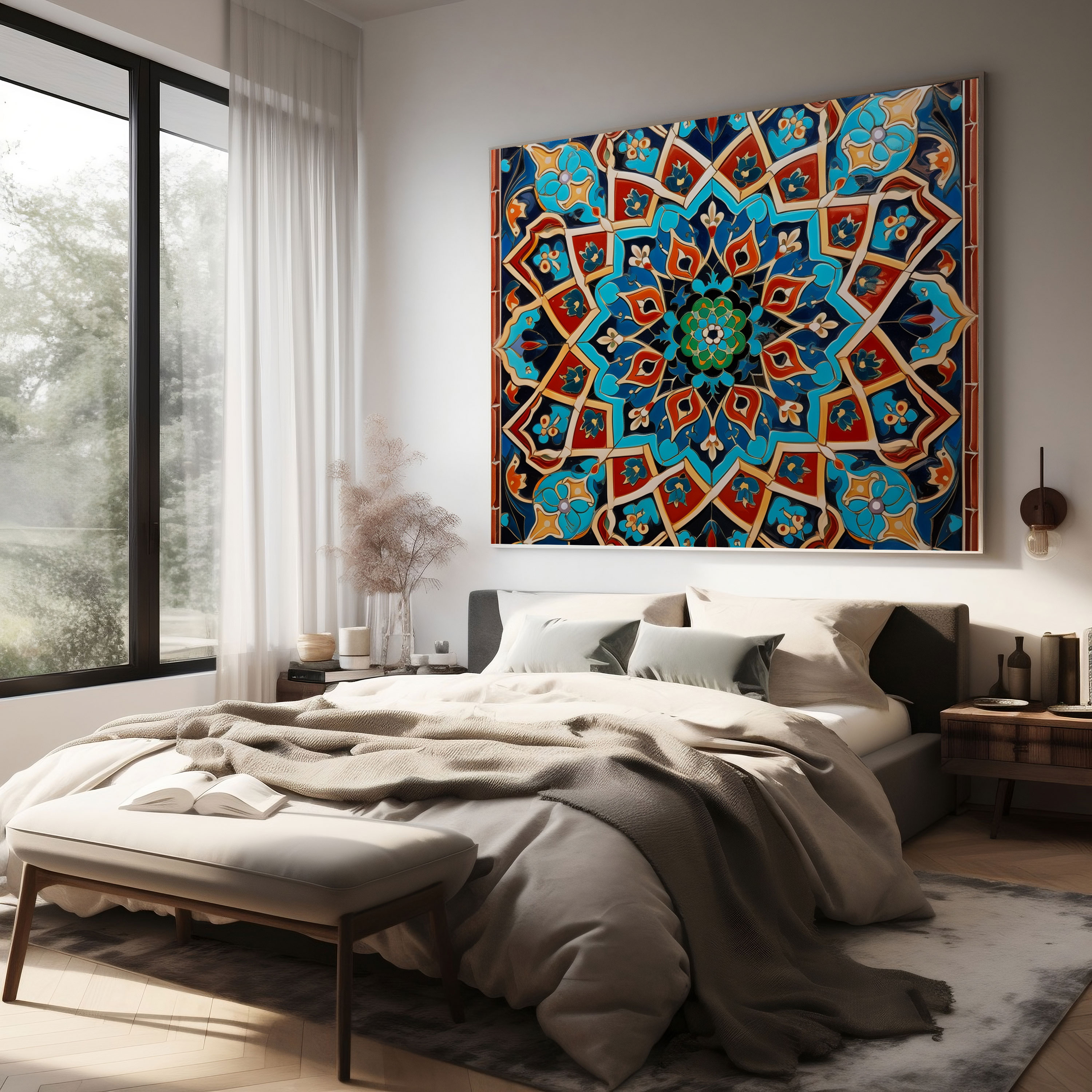 Intricate Mosaic Splendor - Canvas Print