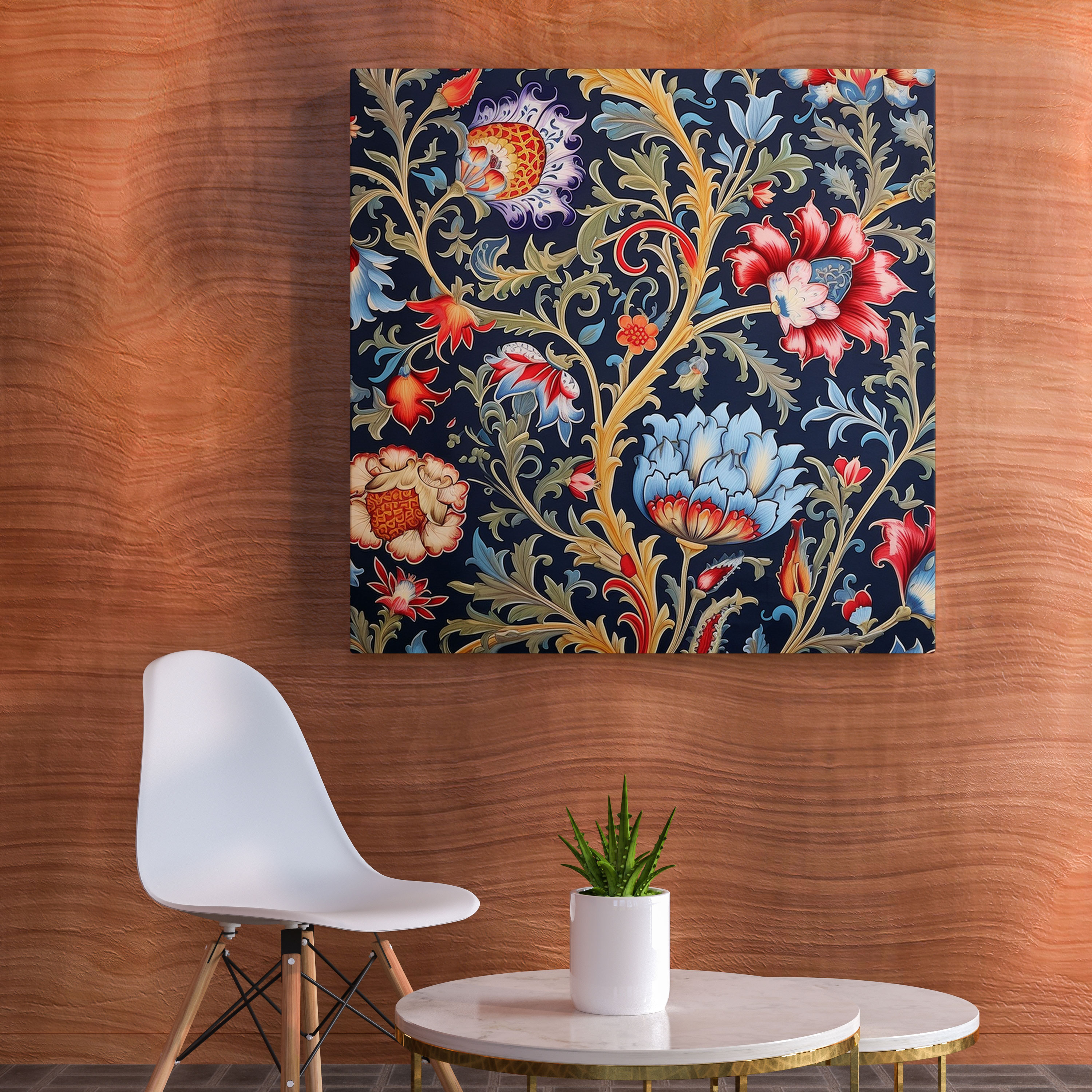 Lavish Textile Design Ottoman Empire Canvas Print