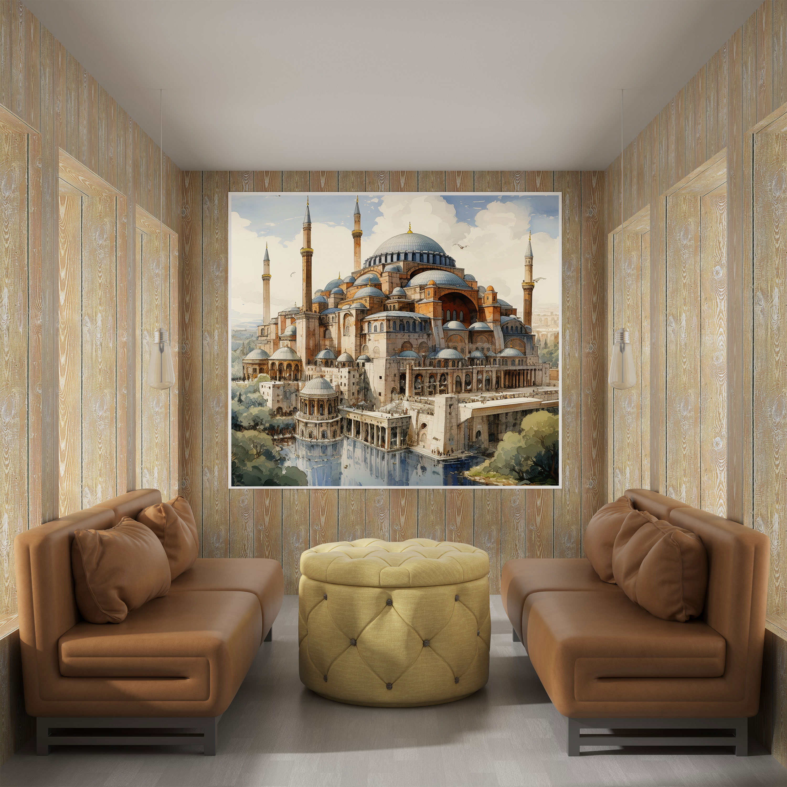 Hagia Sophia Canvas Print | Majestic Ottoman Empire Architecture