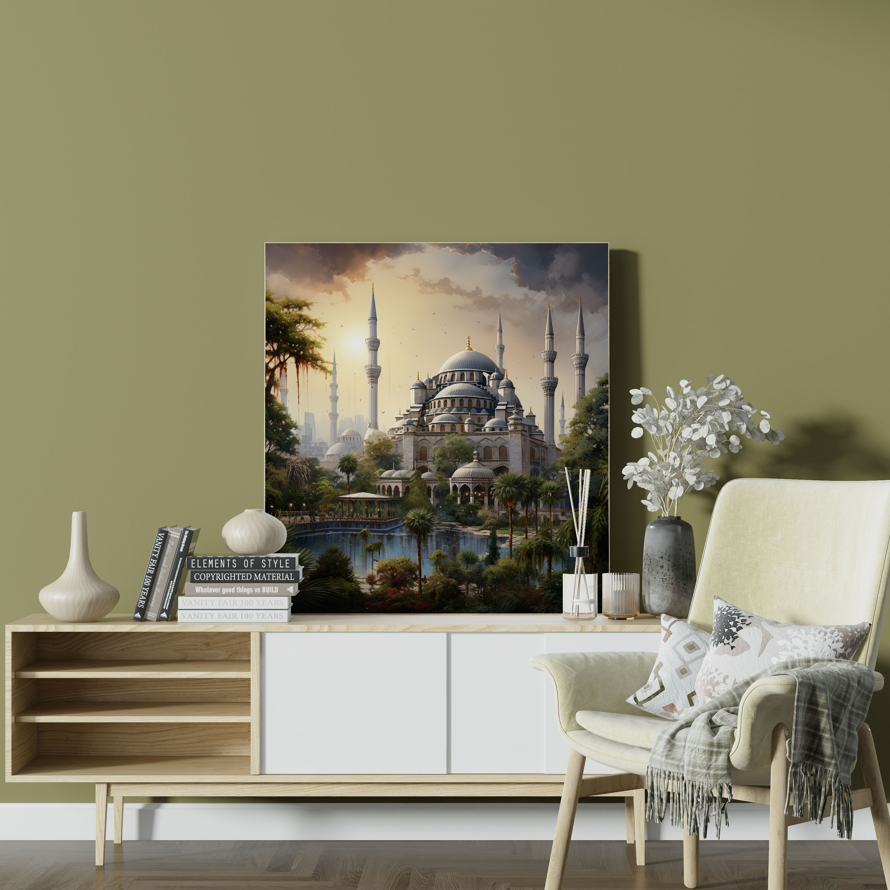 Iconic Sultan Mosque Canvas Print