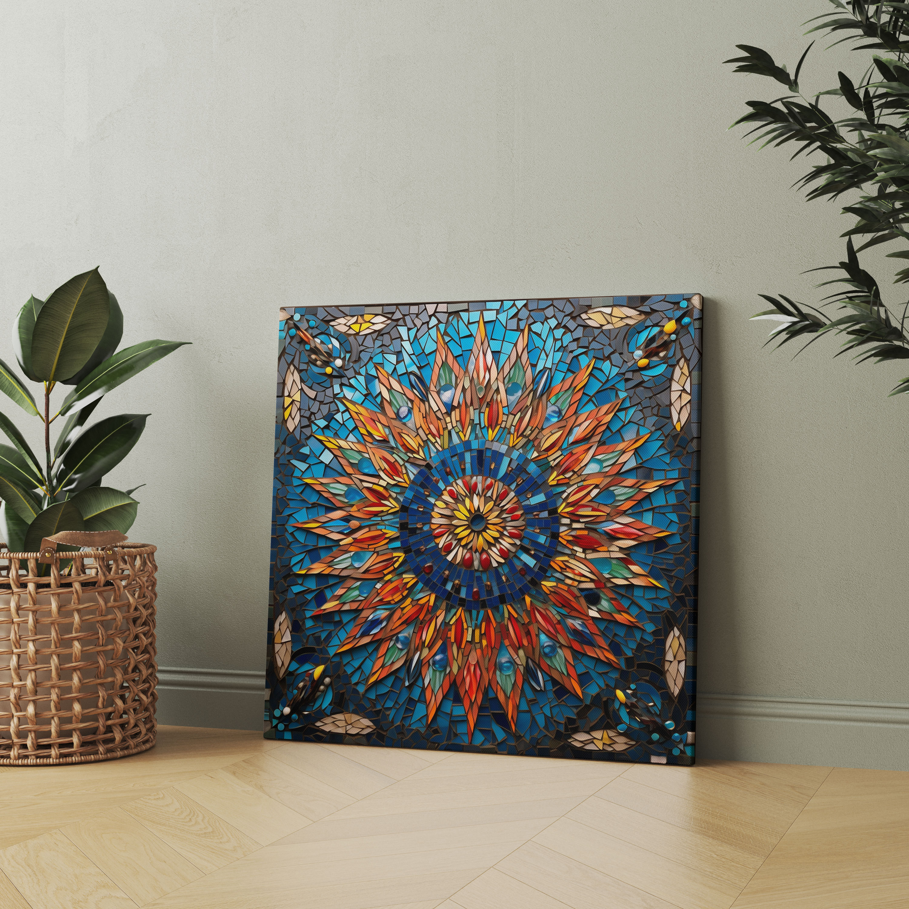 Ottoman Architecture Mosaic Canvas Print