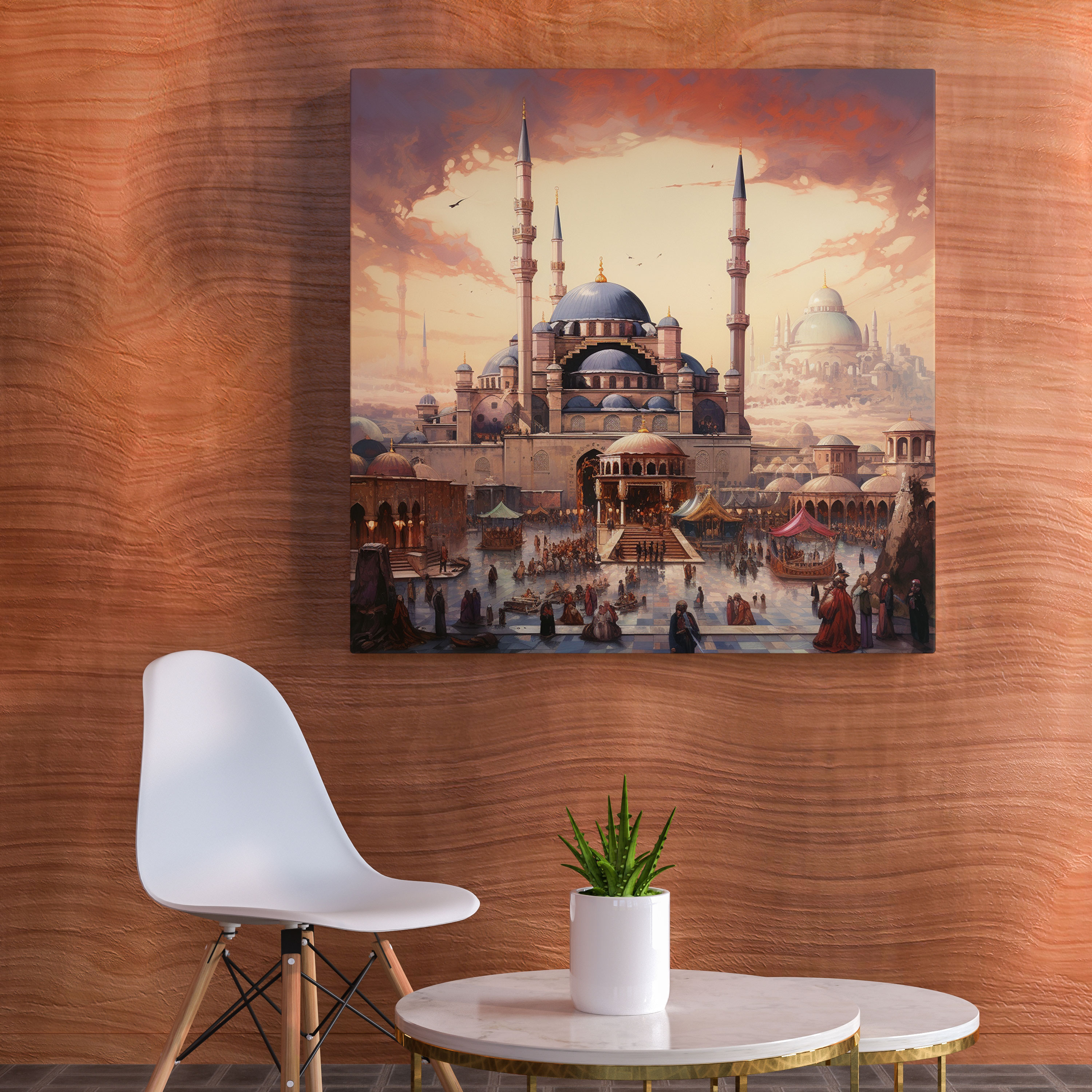 Opulent Ottoman Architecture - Exquisite Canvas Print for Architecture Enthusiasts