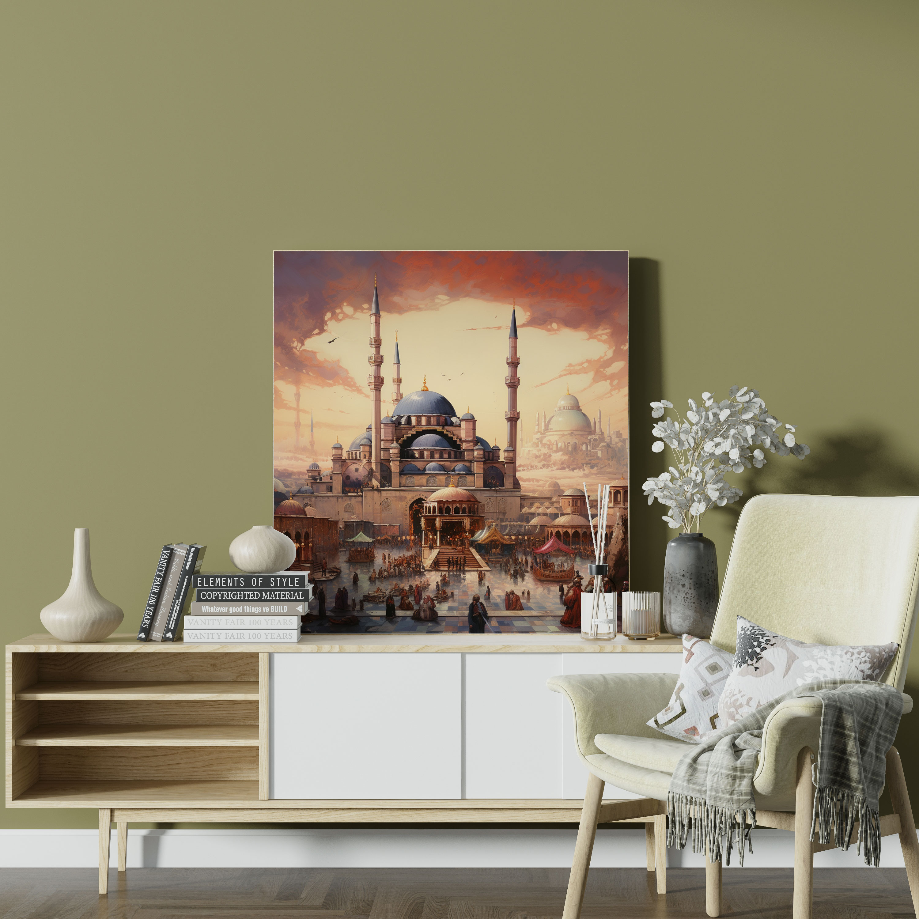 Opulent Ottoman Architecture - Exquisite Canvas Print for Architecture Enthusiasts