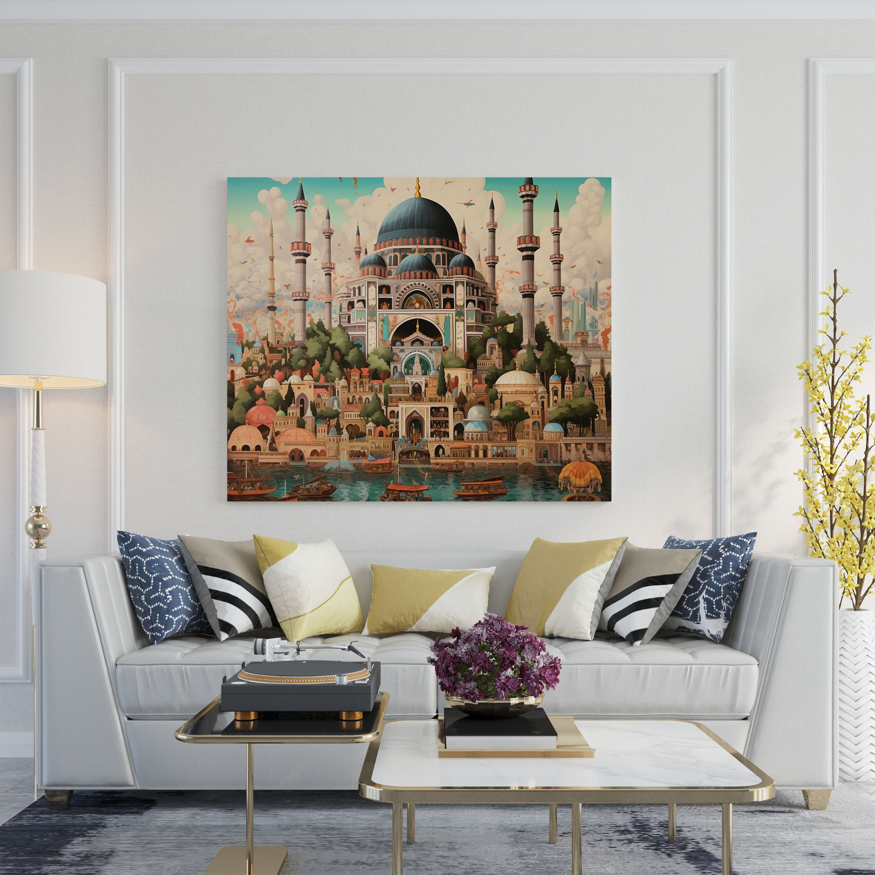 High Quality Canvas Print - Grandeur of the Ottoman Empire - Vibrant Colors and Majestic Details - Wall Decoration